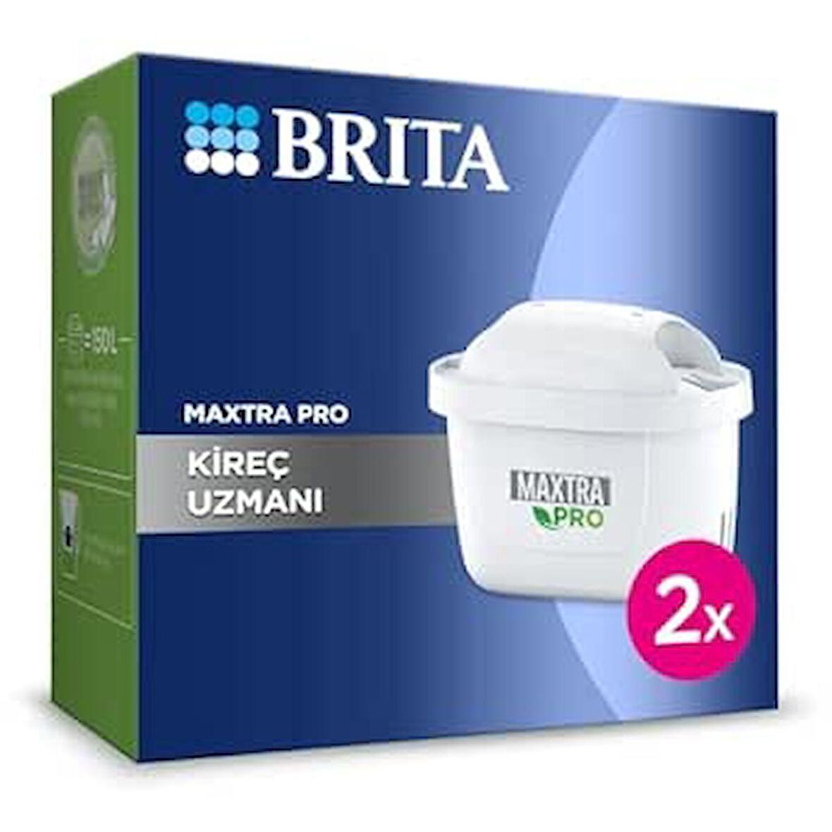 BRITA MAXTRA PRO Kireç Uzmanı Yedek Su Arıtma Filtresi, 2’li