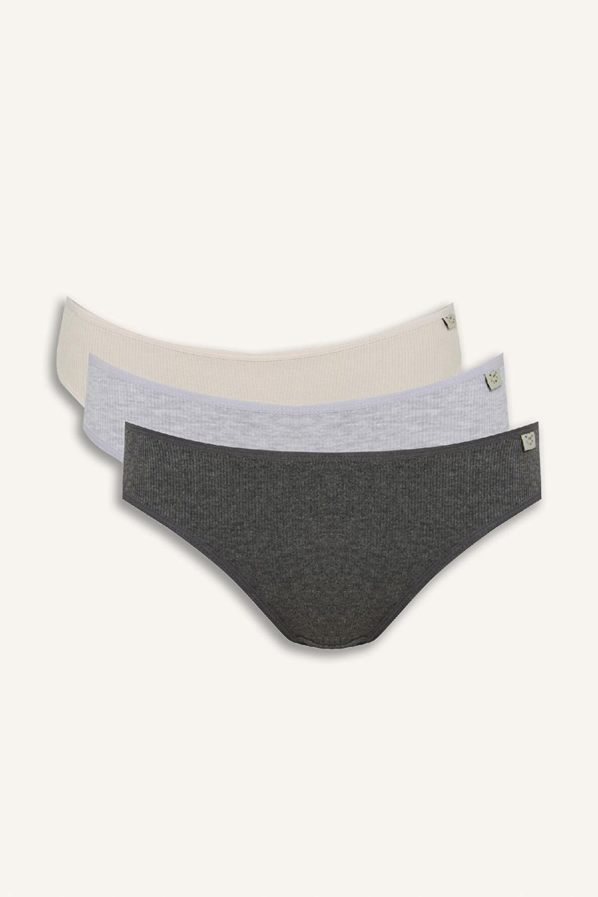 DeFacto Ribana 3'lü Askılı Brief Külot-Fall in Love D6404AX25SPPN36