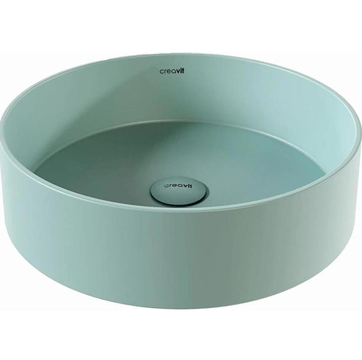 Creavit LP145 Loop Çanak Lavabo 45 Cm Ext.Nil Yeşili