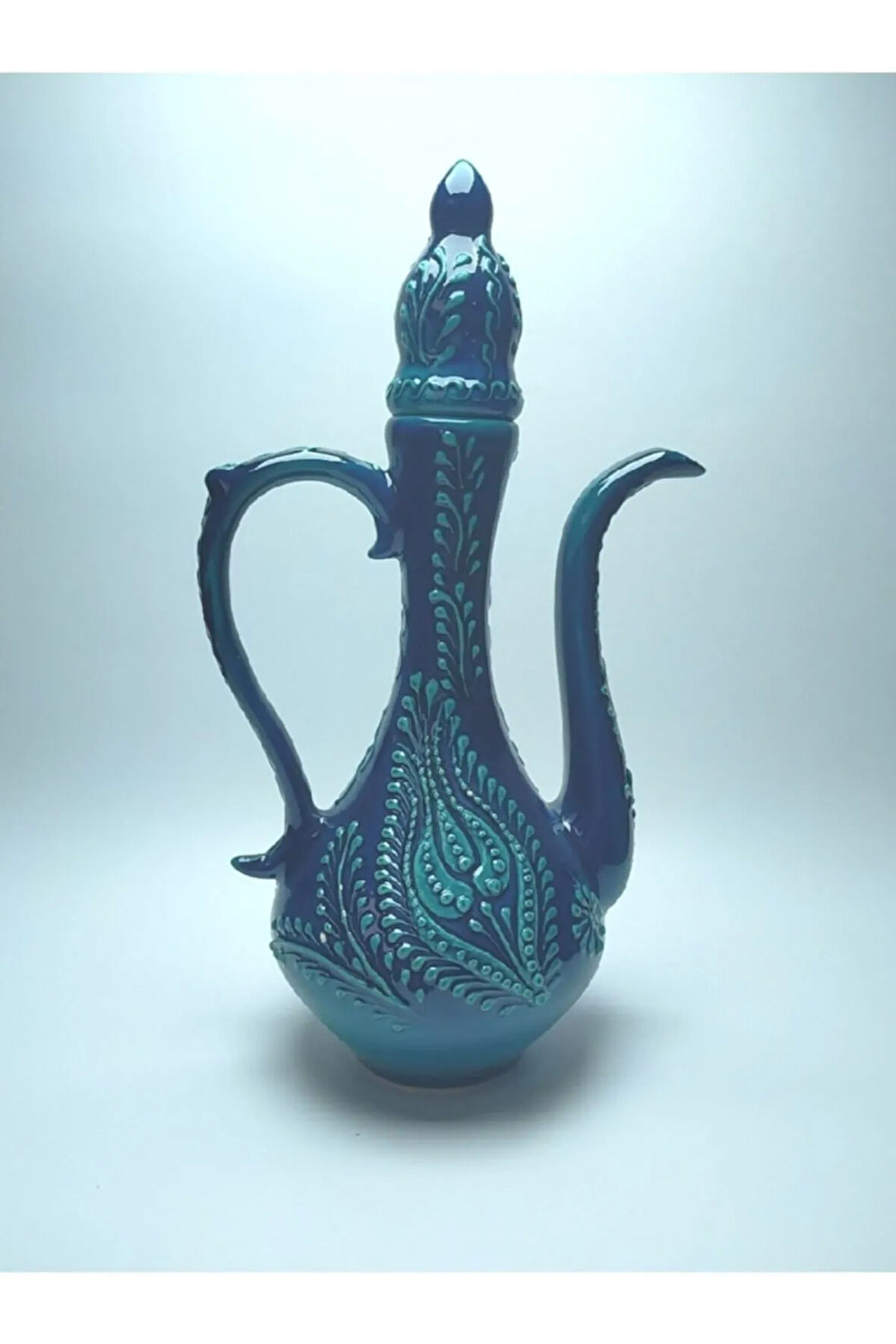 El Dekoru Özel Seri Ibrik Turkuaz 30 Cm