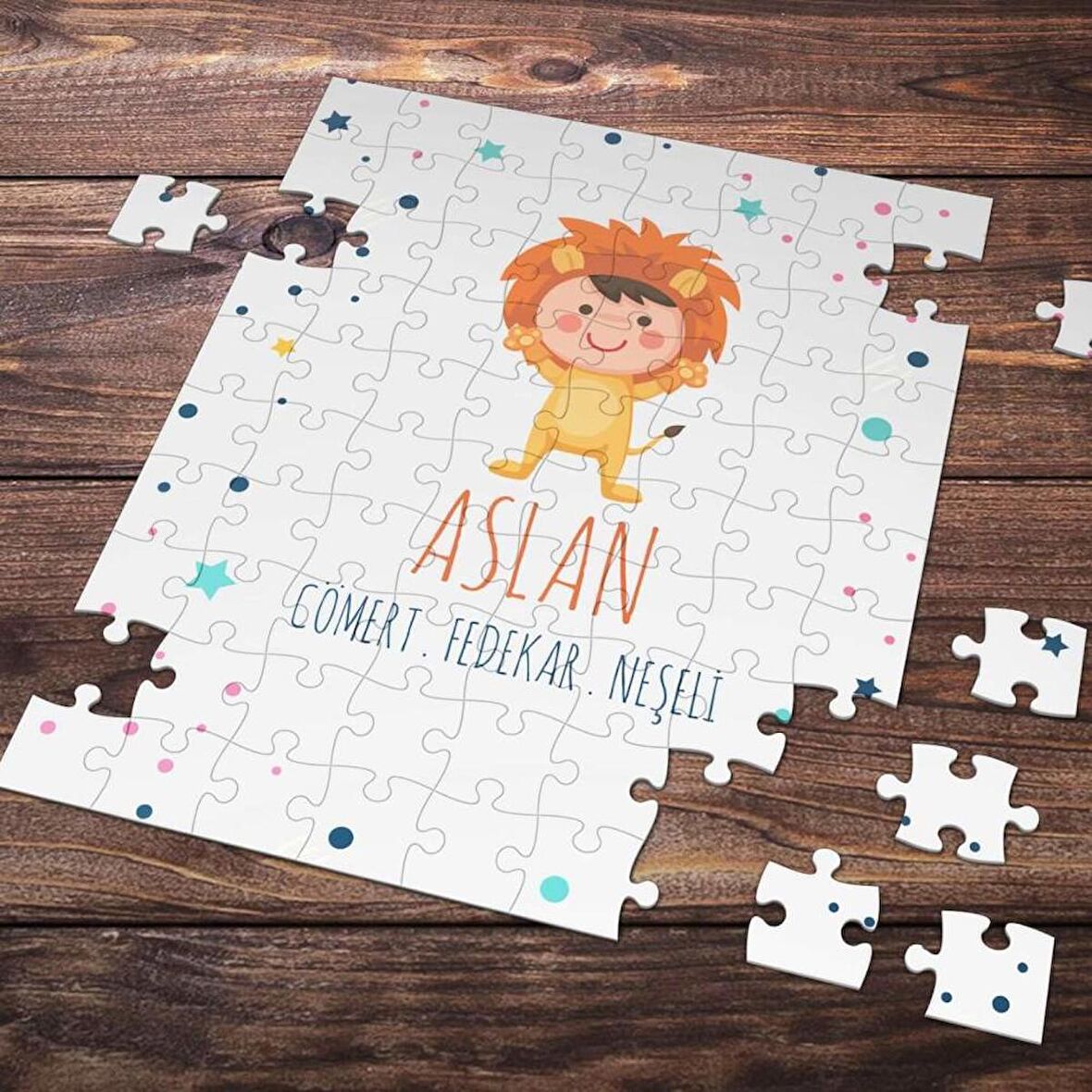 Aslan Burcu Temalı 99 Parça Puzzle