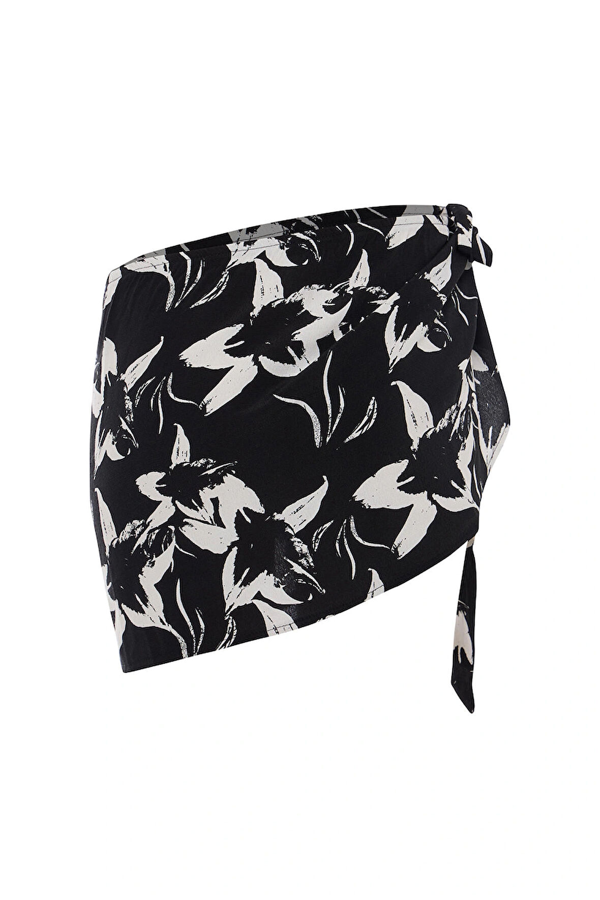 Kadın Baskılı Renkli Siyah Beyaz Pareo