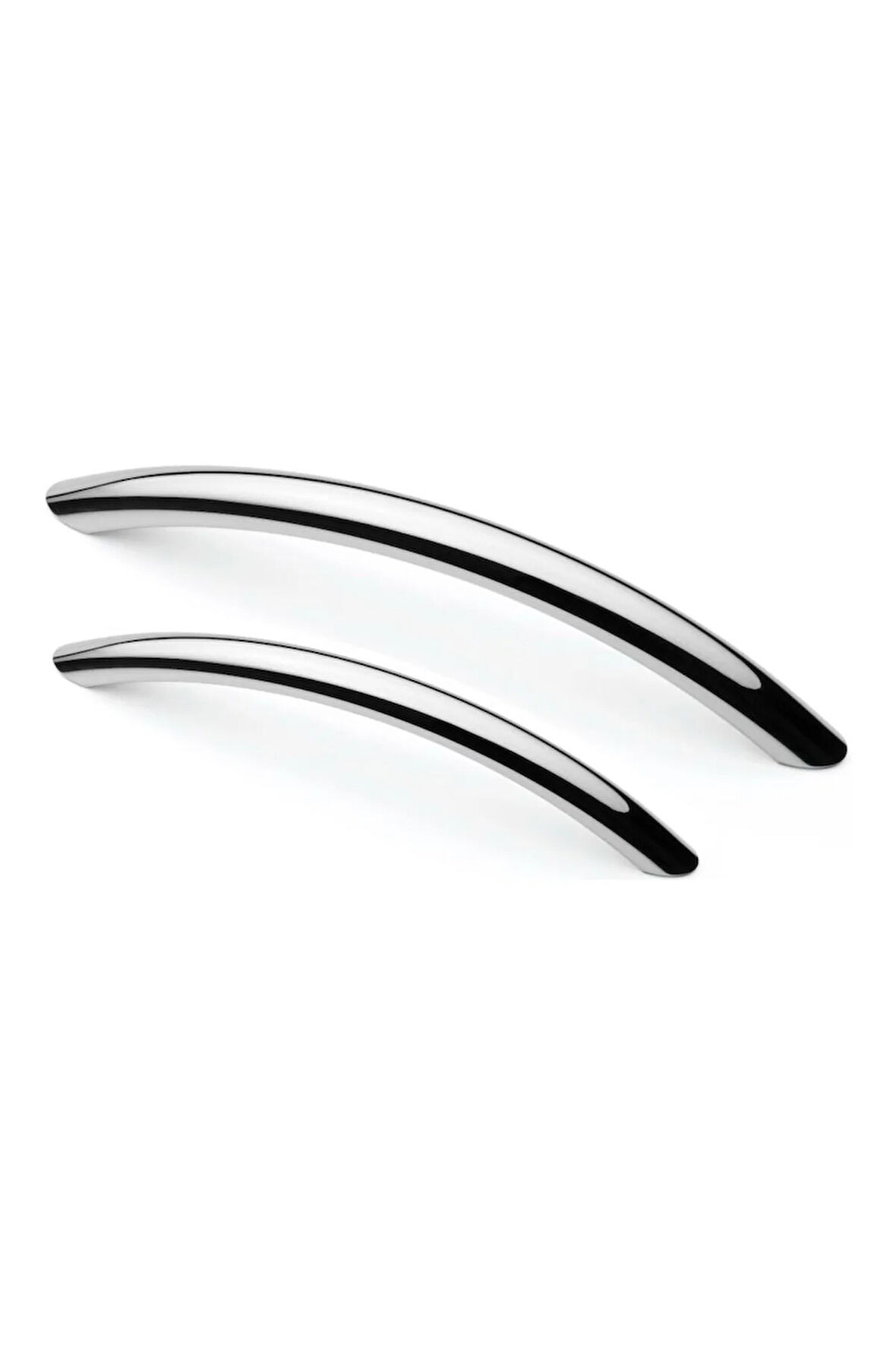 Eko Kumru Yay Alüminyum Metal Lüks Modern Mobilya Çekmece Mutfak Dolabı Kulpu Krom 224mm