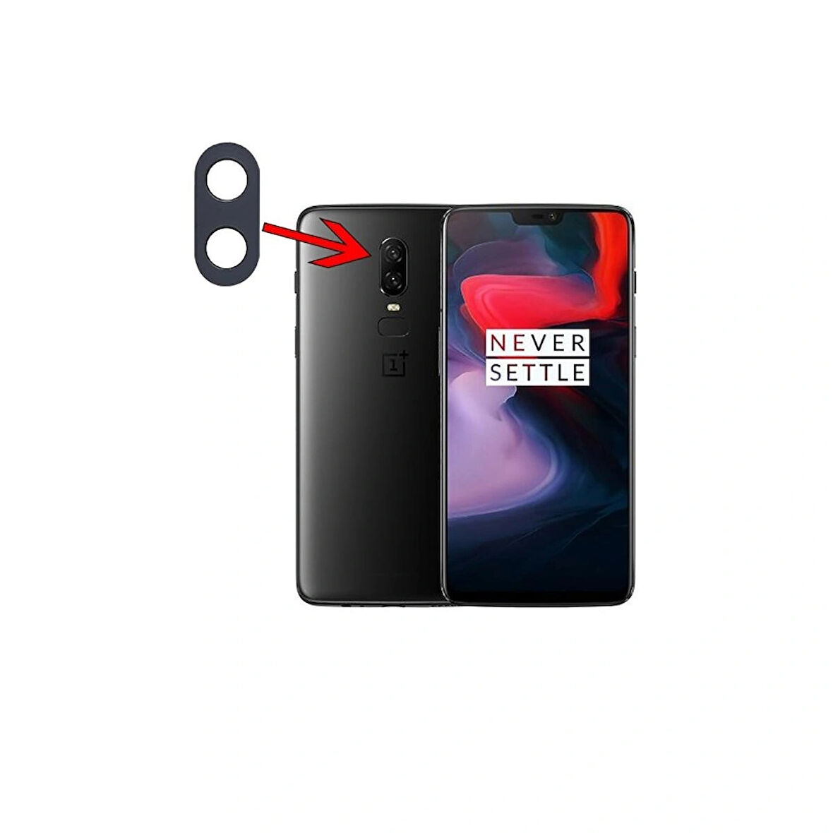 One Plus 6T İle Uyumlu Kamera Camı A6010 A6013