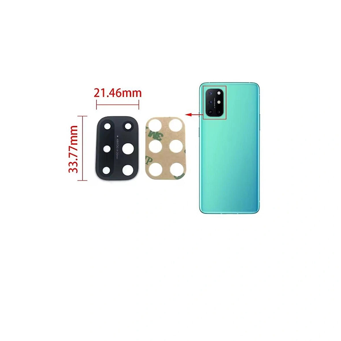 One Plus 8T İle Uyumlu Kamera Camı Kb2000 Kb2001 Kb2003