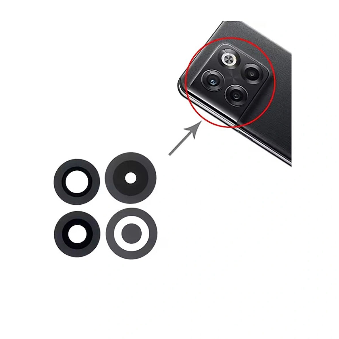 One Plus 10T 5G İle Uyumlu Kamera Camı Cph2415