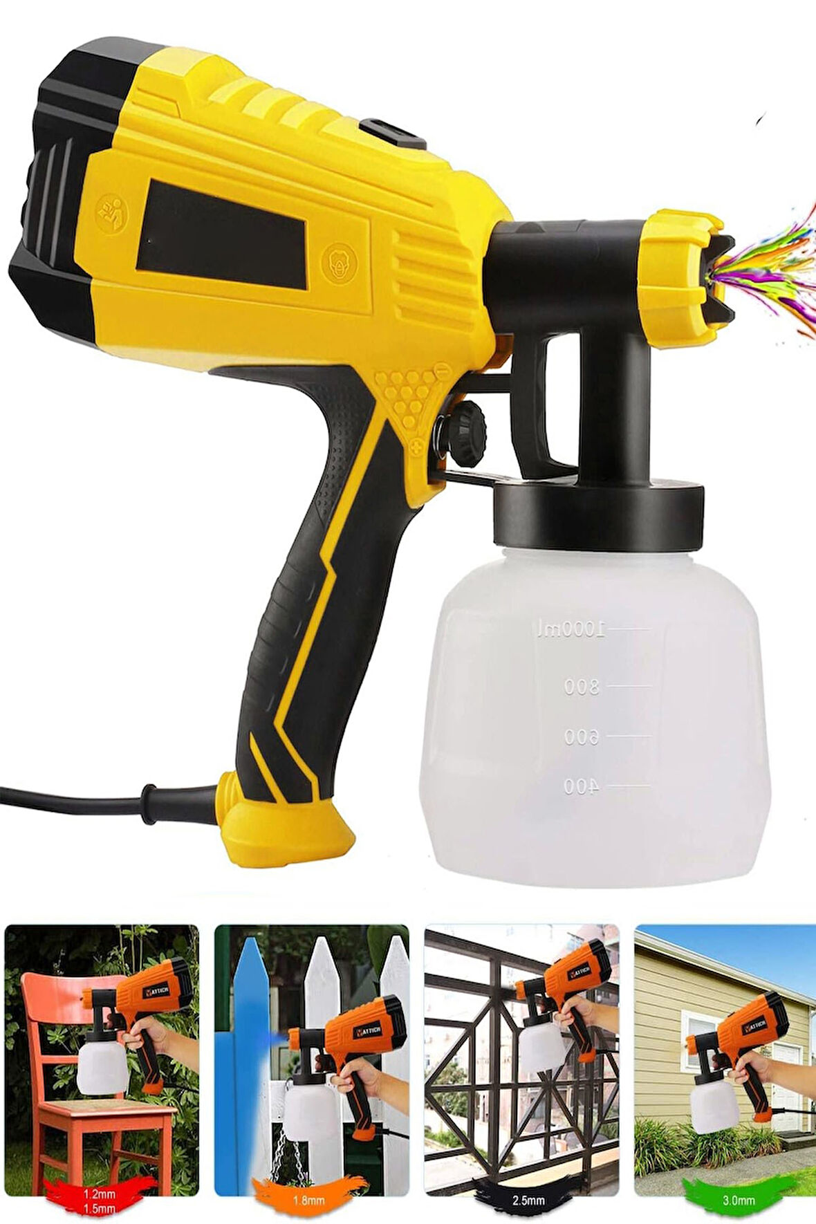  Profesyonel 950 W SX 6606 Elektrikli Sprey Boya Püskürtme Tabancası Dezenfektan Ilaçlama Makinesi