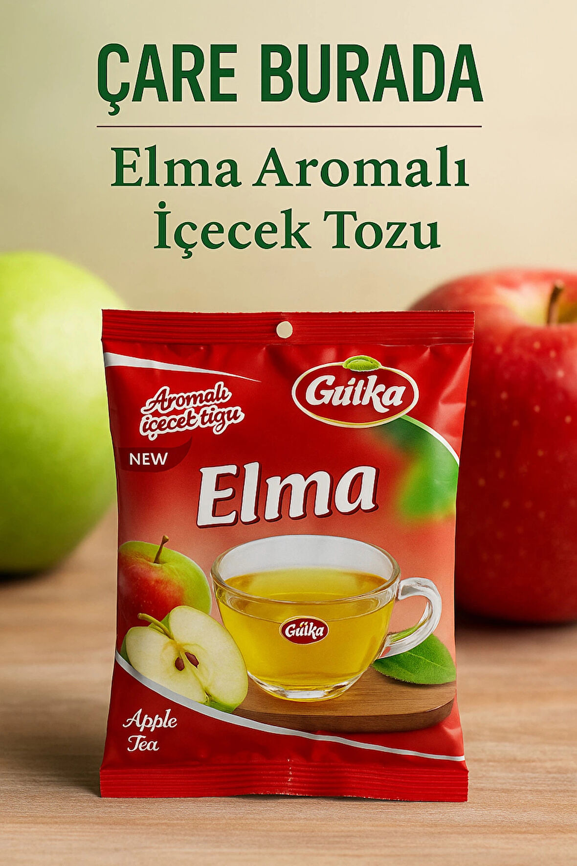 Elma Aromalı İçecek Tozu 250 gr