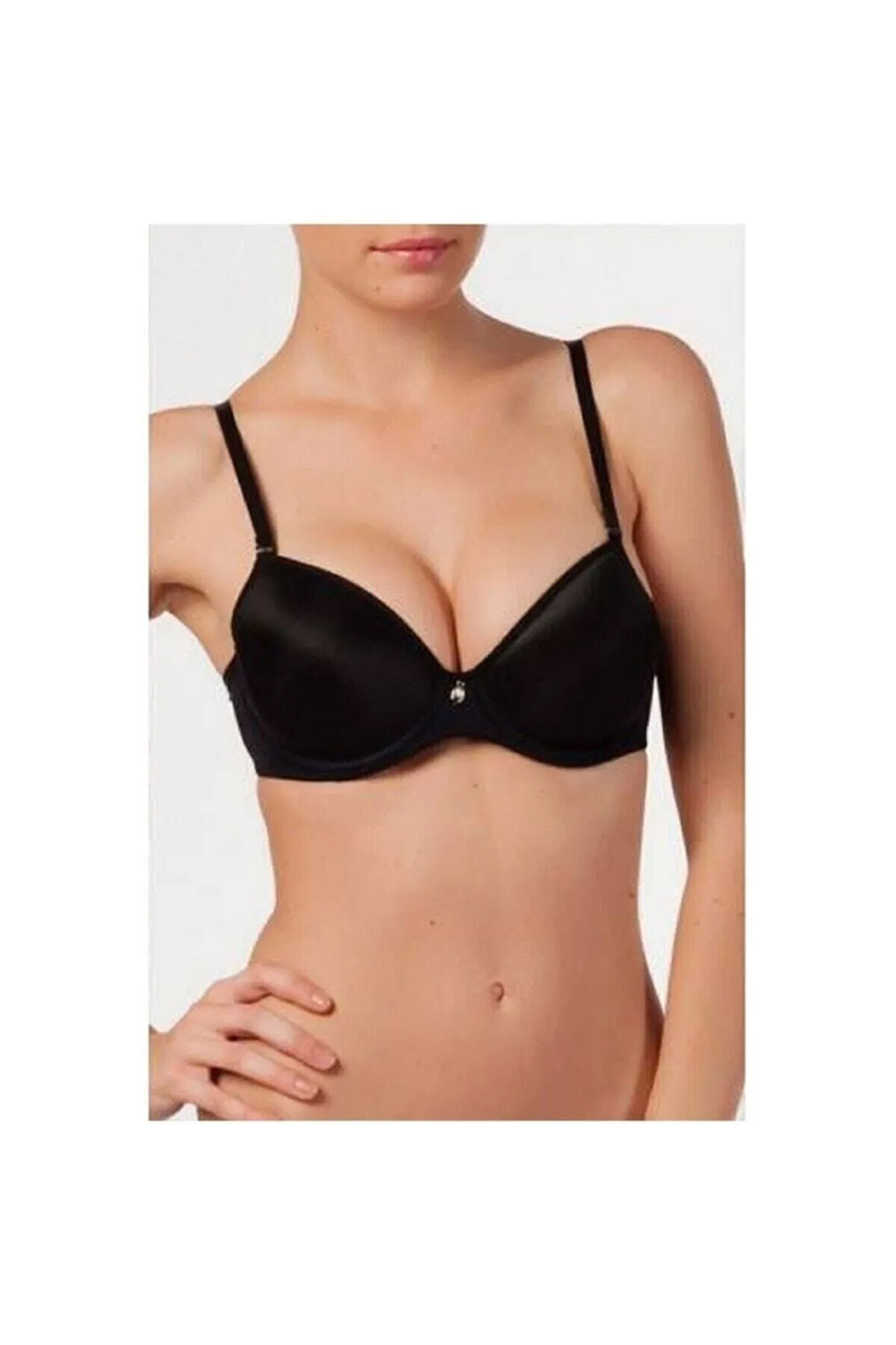 Kadın Siyah Desteksiz Felalty Soft Cup Mikro Sütyen 9700