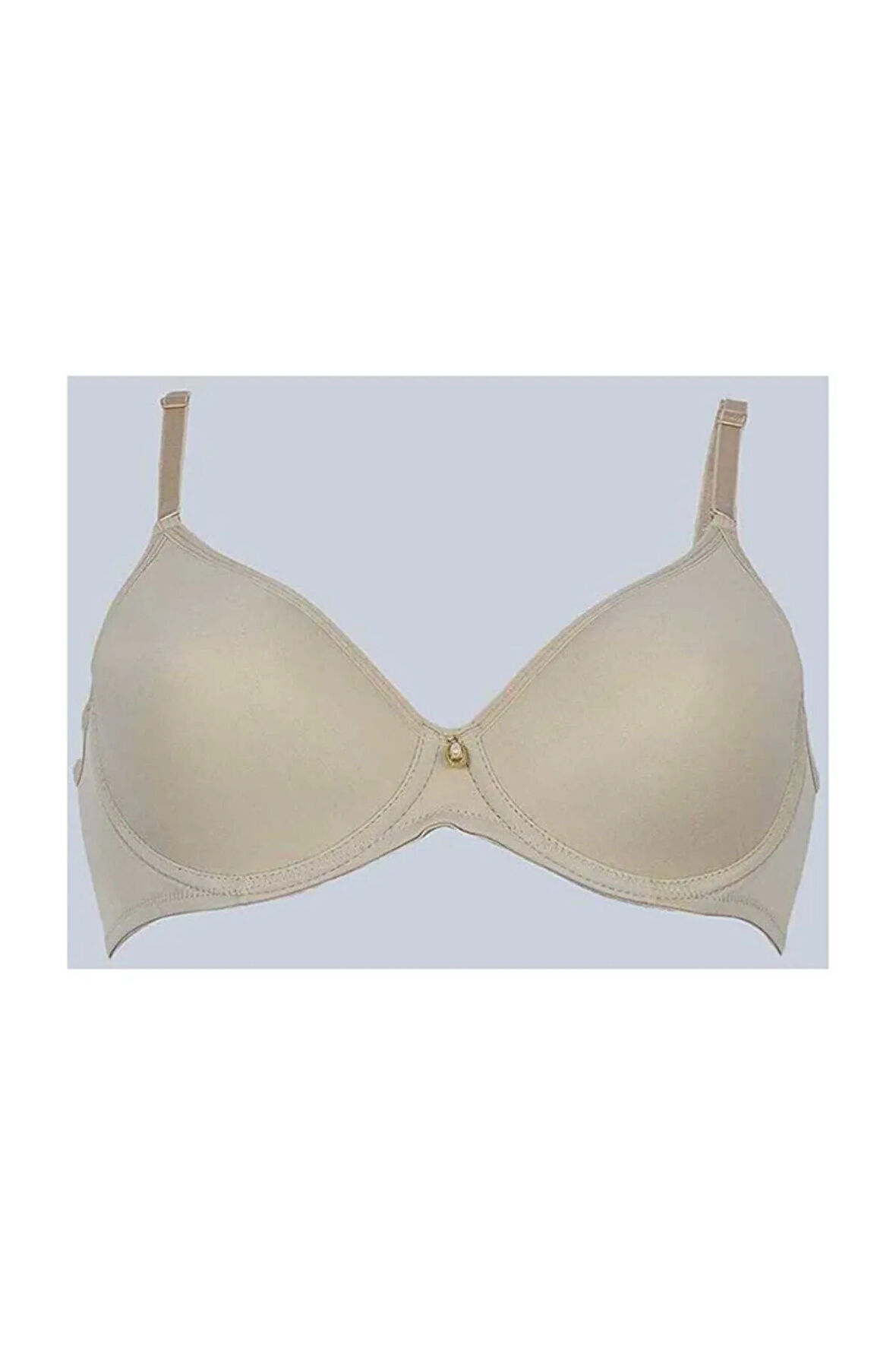 Kadın Bej Toparlayıcı Fanetta Taşlı Soft Cup Sütyen