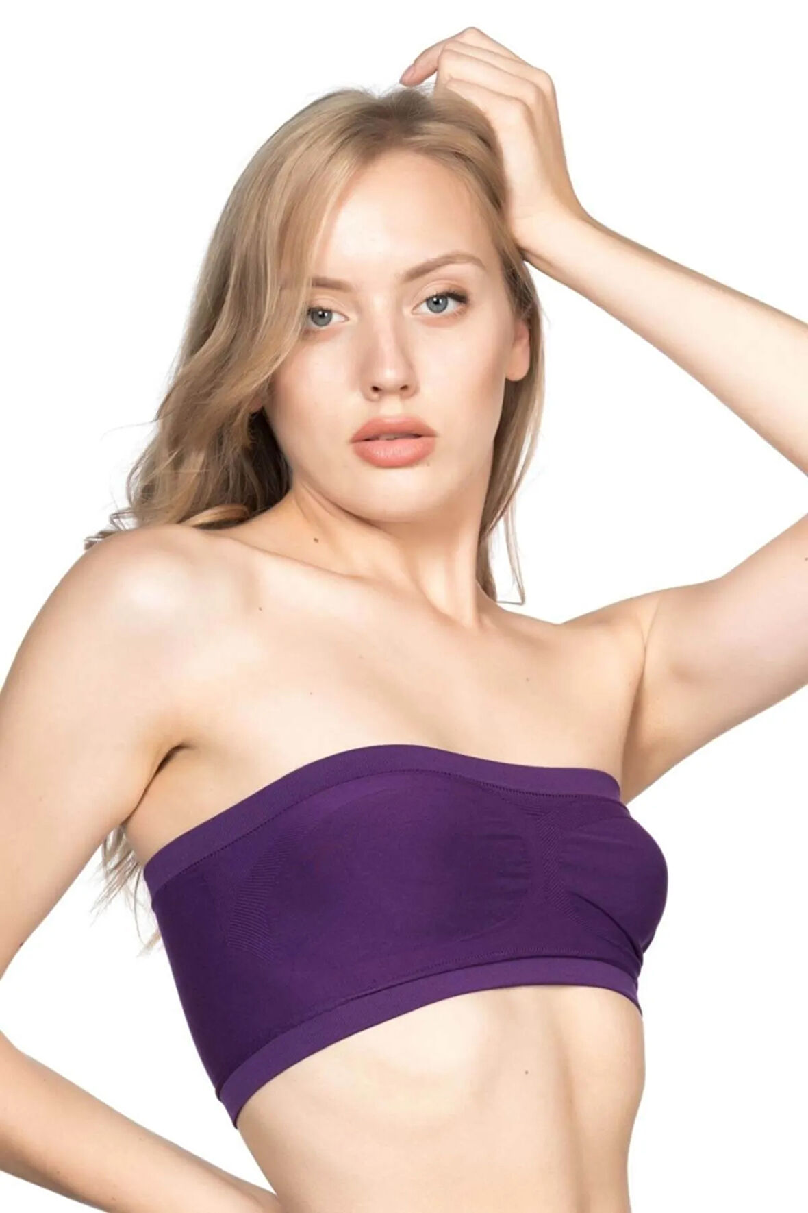 Kadın Neon Pembe Seamless Straplez Büstiyer Sütyen MI16SBU00001