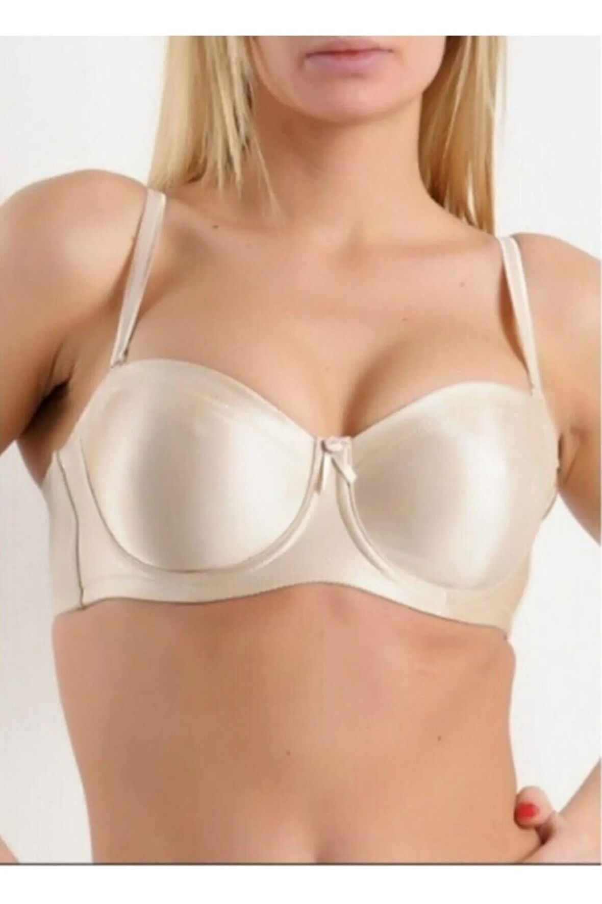 1680 Straplez Toparlayıcı Sütyen - Ten