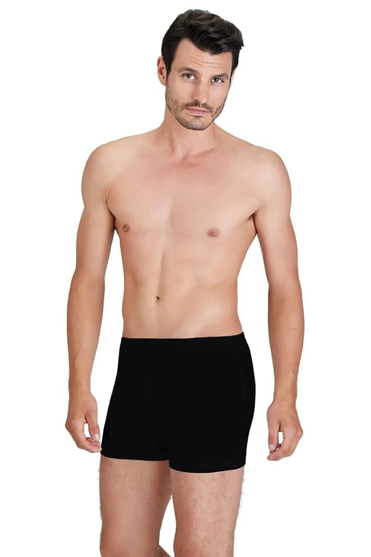 Erkek Siyah Adrian 2 Li Paket Pamuk Boxer