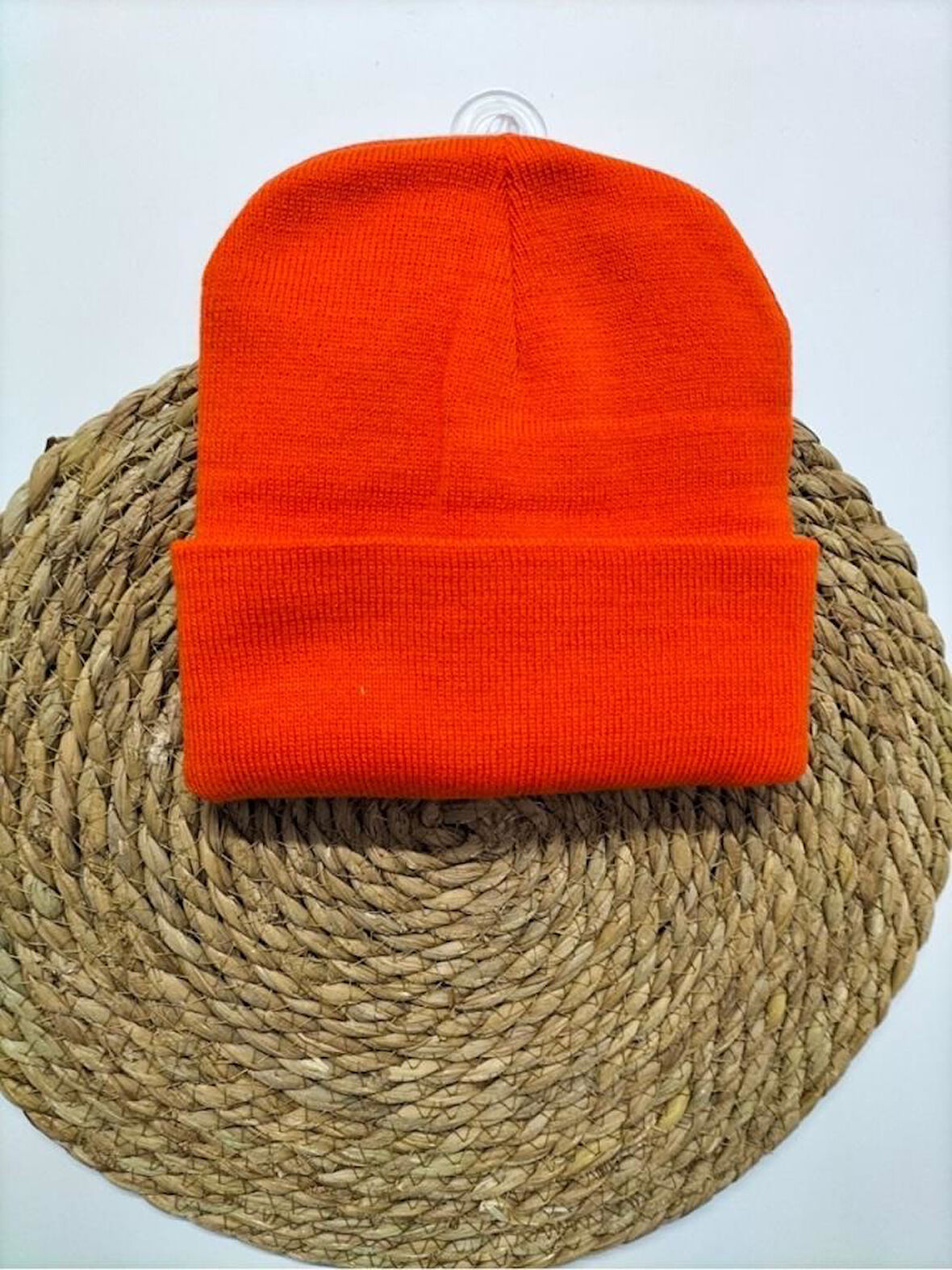 Klasik Çift Kat Turuncu Bere