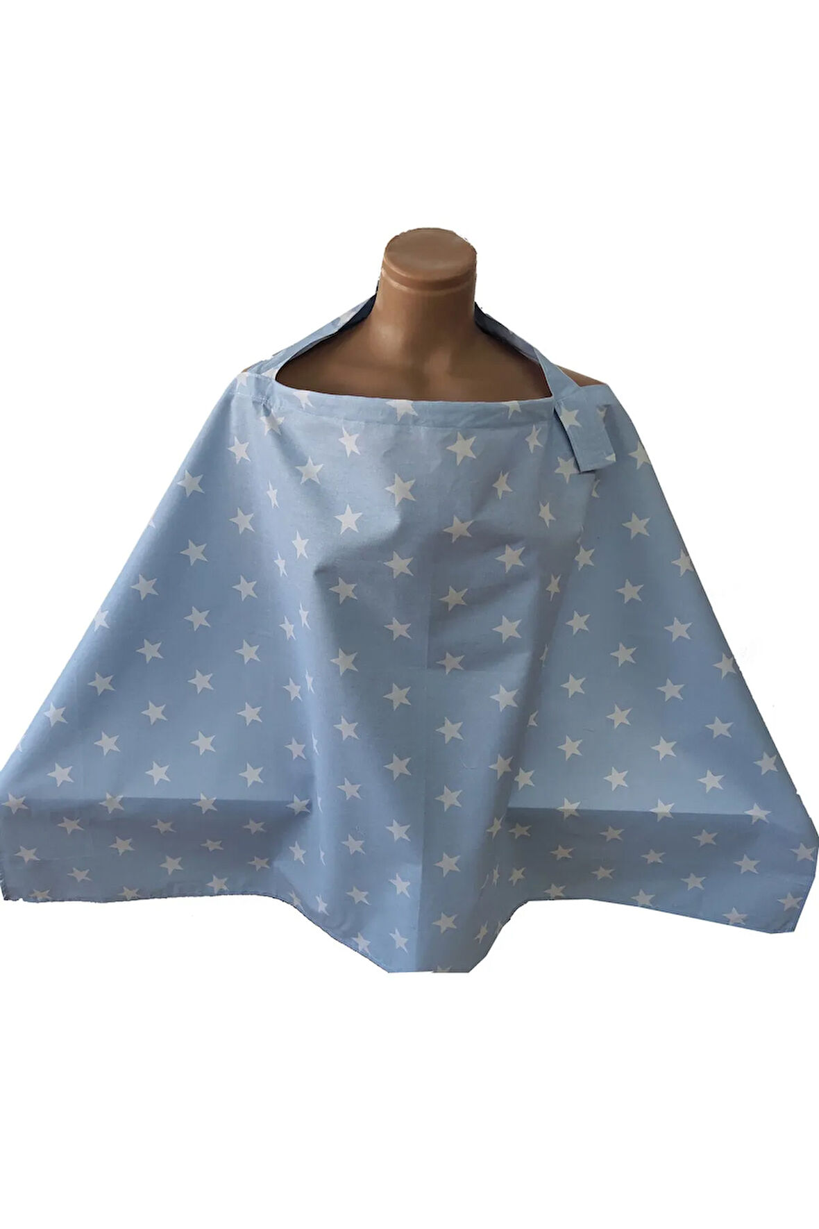 Kadın Mavi Bebek Emzirme Önlüğü