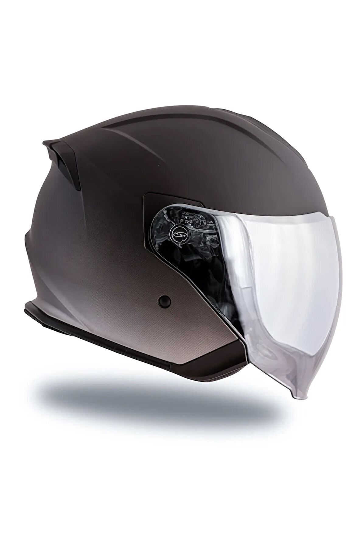 Palio 2  DeepSky Mat Siyah-Mat Titanium Açık Kask