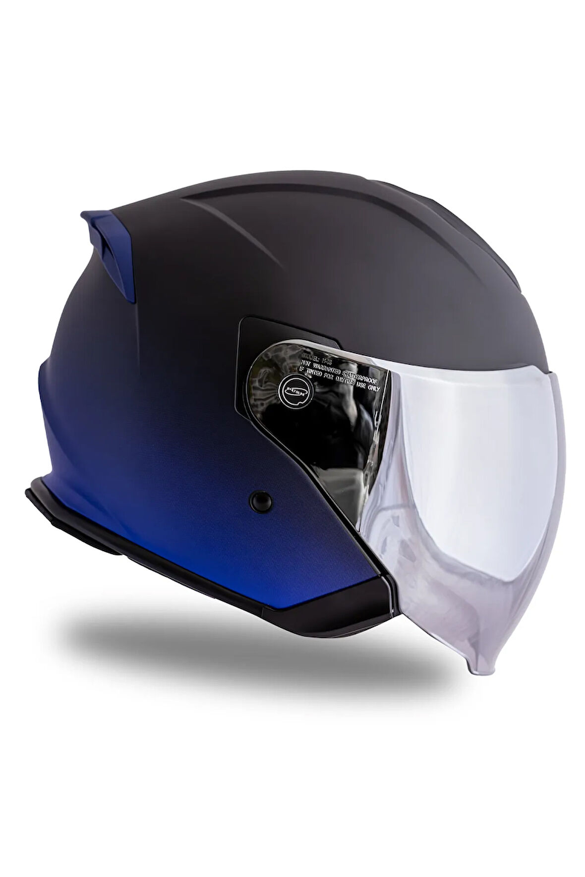 Palio DeepSky Mat Siyah-Mavi Açık Kask