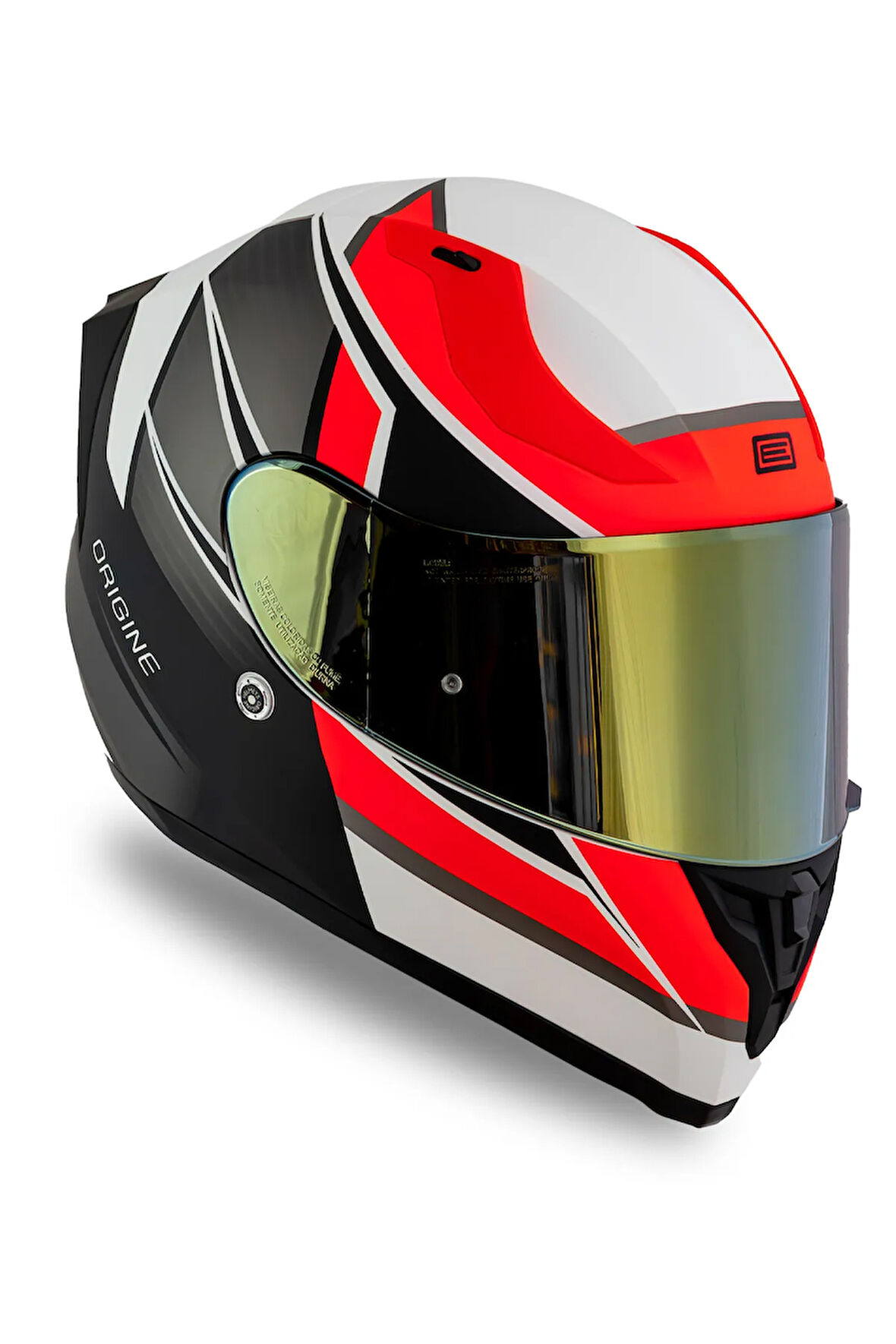 Strada Competition Mat Siyah-Turuncu-Beyaz Kask