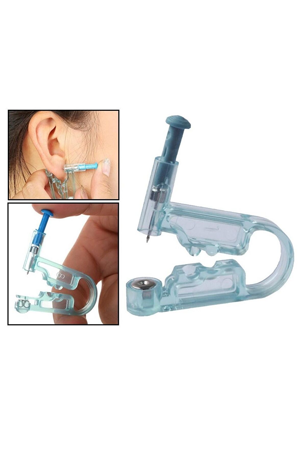Steril ağrısız tek kullanımlık kulak delme tabancası -Piercing küpe tabancası - Hijyenik kulak delme - acısız ağrısız piercing delme