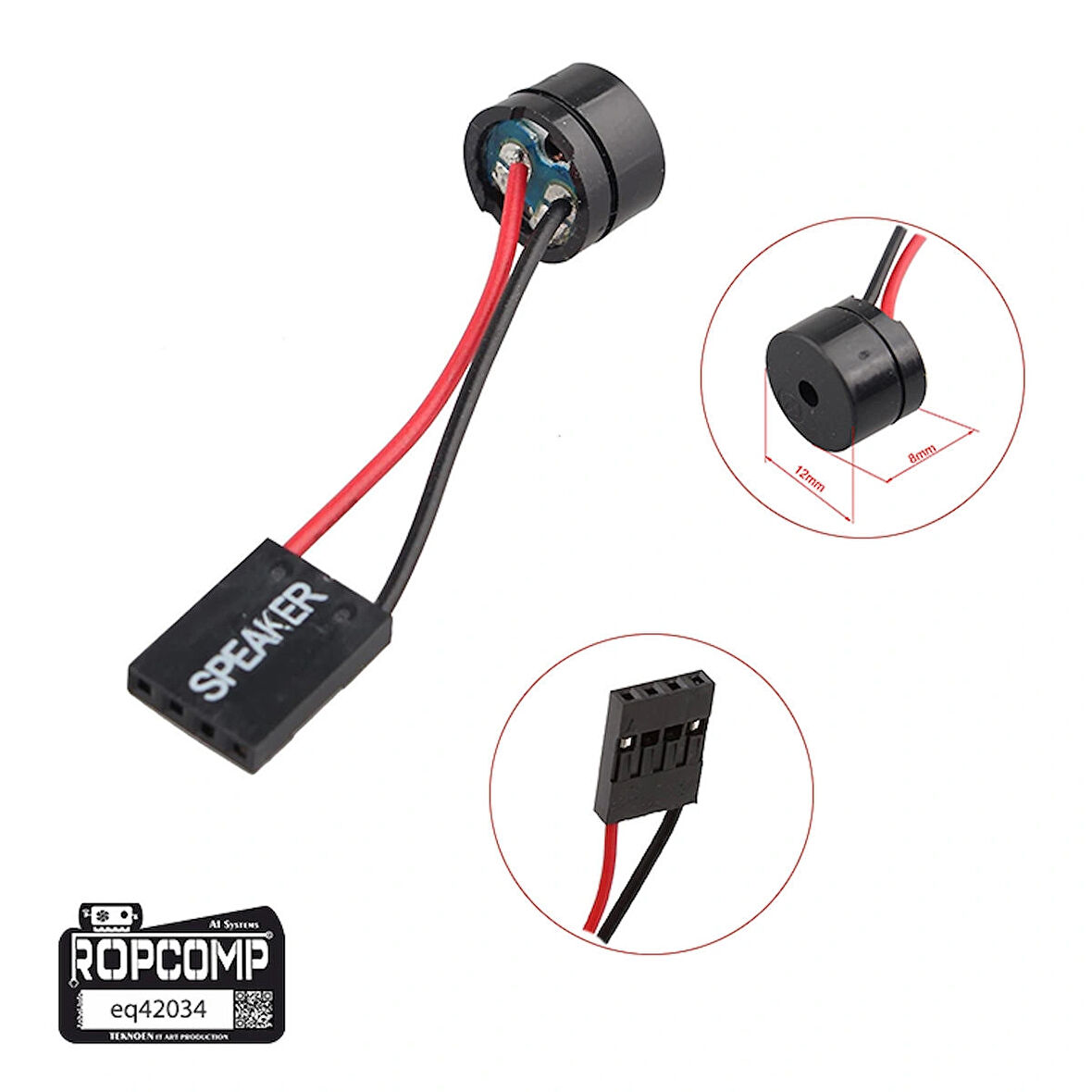 Ropcomp Anakart Uyumlu BIOS Buzzer 4 Pin