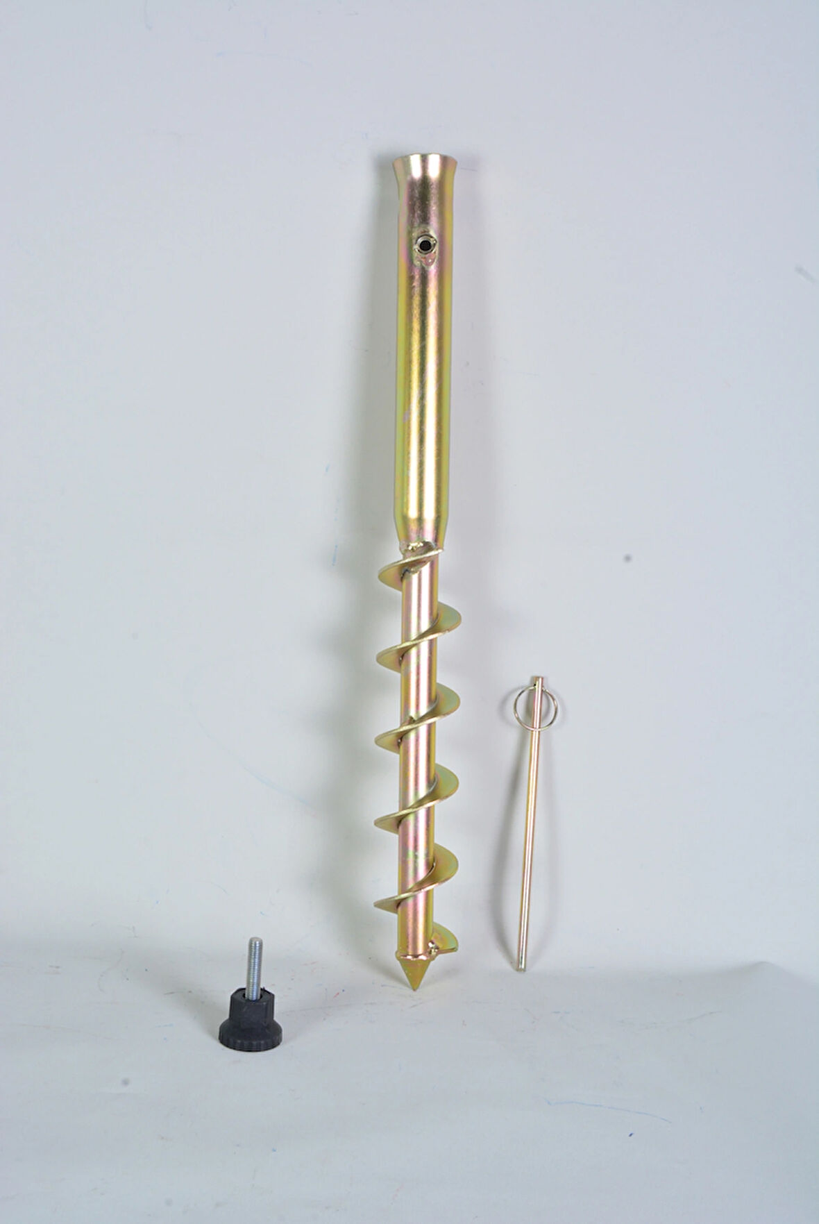 Plaj Bahçe Şemsiye Kazığı 3 cm ağız çapı (Galvaniz Sarı)