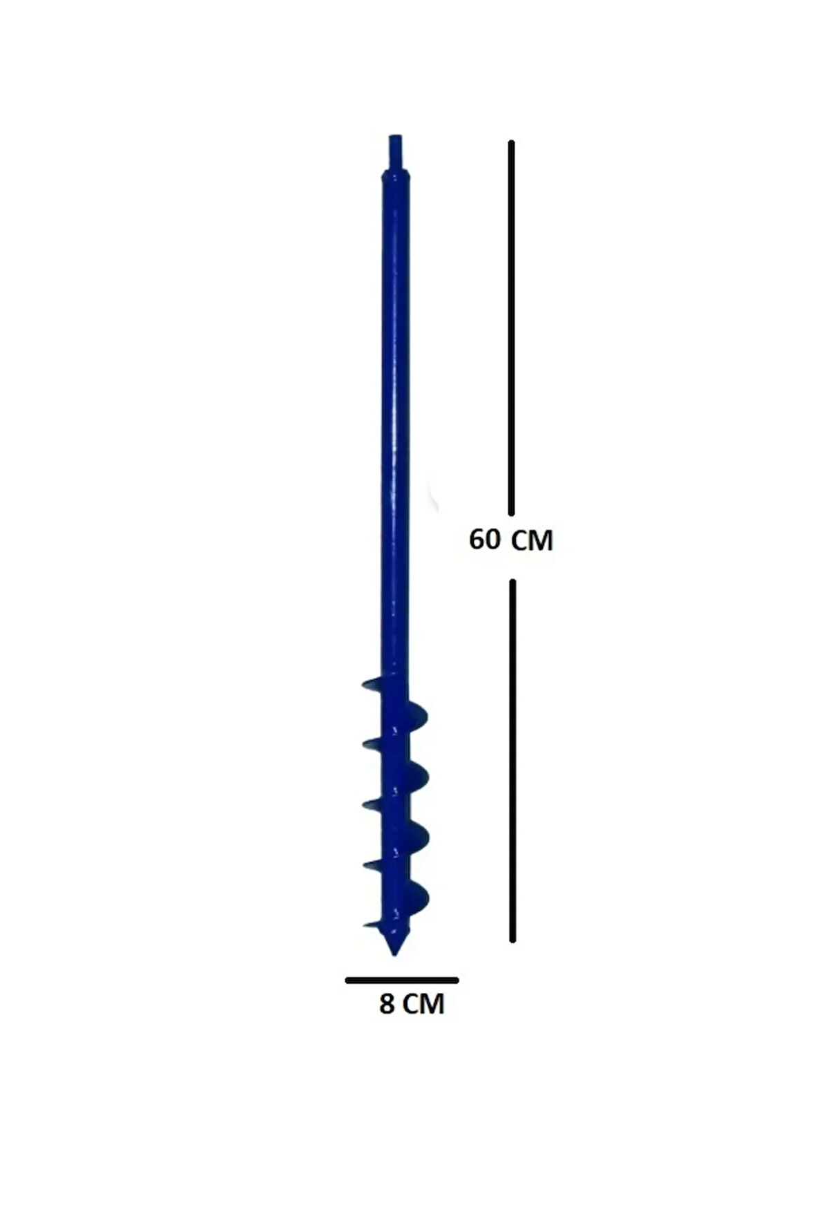 Matkap Uyumlu Toprak Burgu Makinesi 60cm X 8 cm