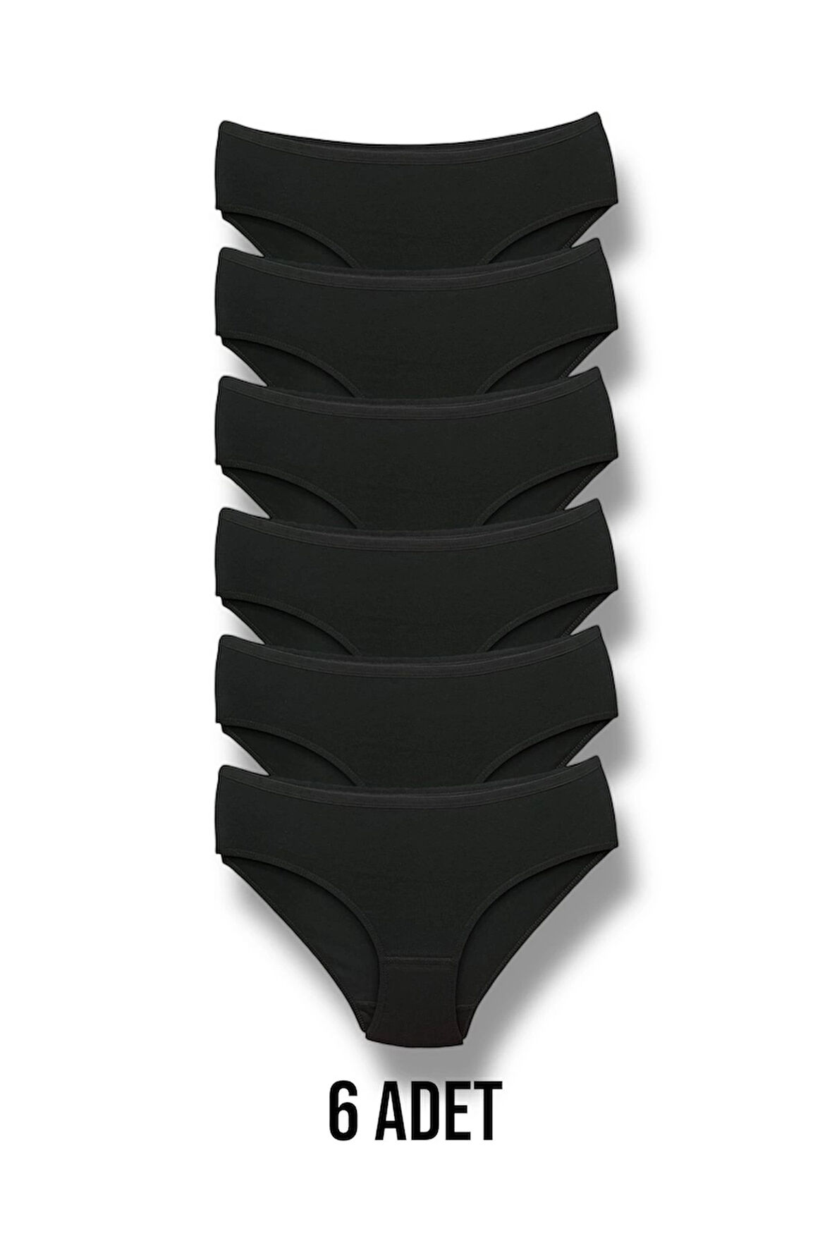 Yüksek Kalite Penye Kadın Bikini Külot 6'lı