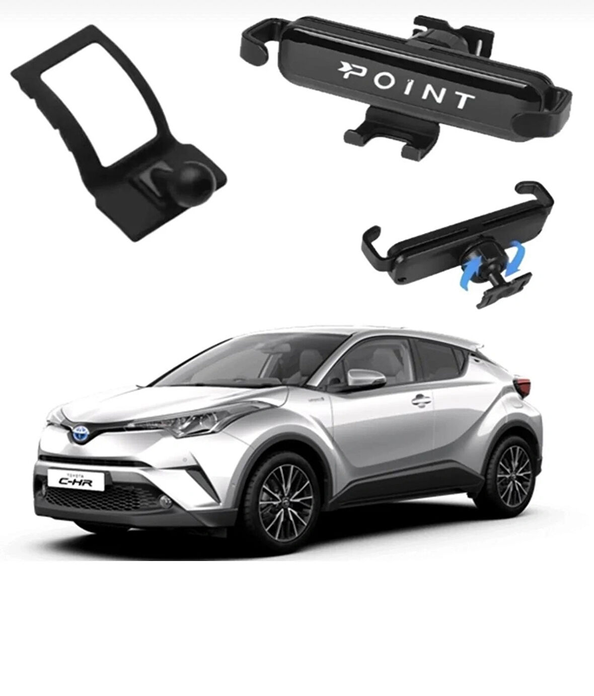 Point Toyota C-HR Araca Özel Telefon Tutacağı 2016-2023 Uyumlu