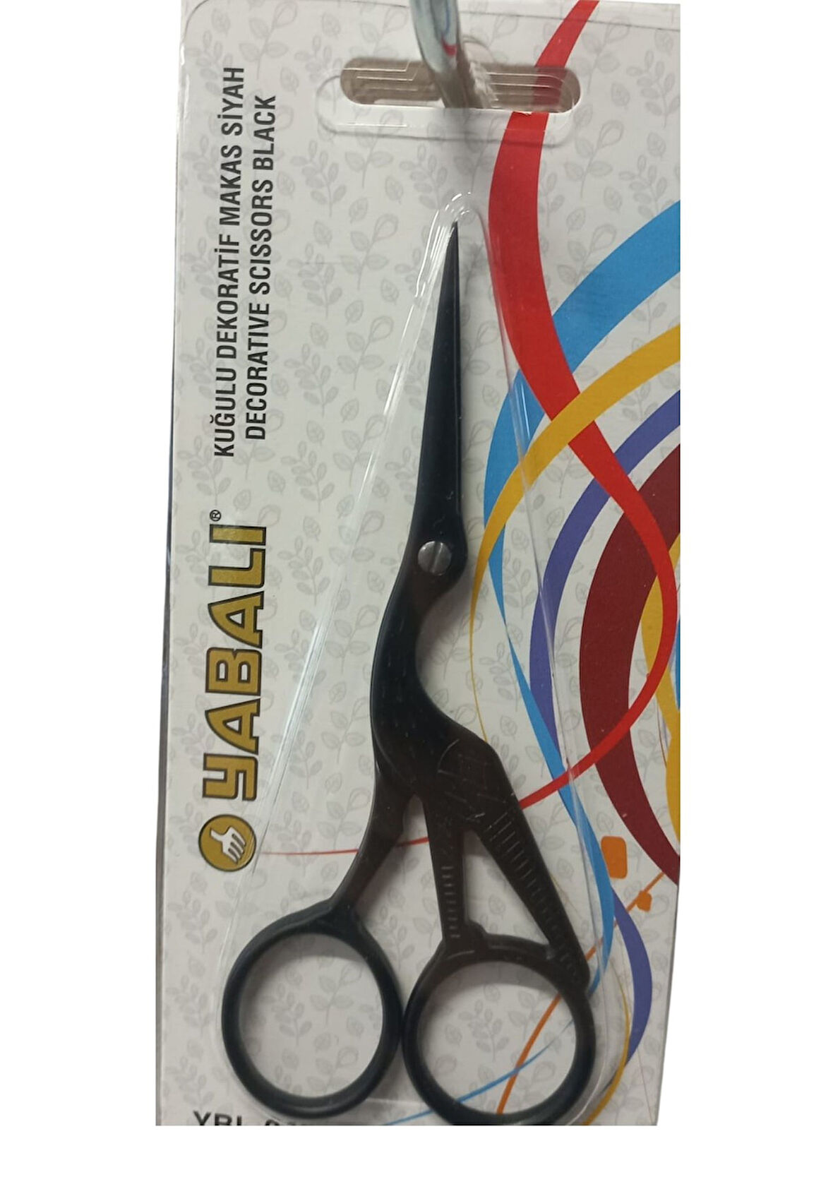 Nakış Makası Kuğulu Dekoratif Makas Siyah  YBL-045 Model 11