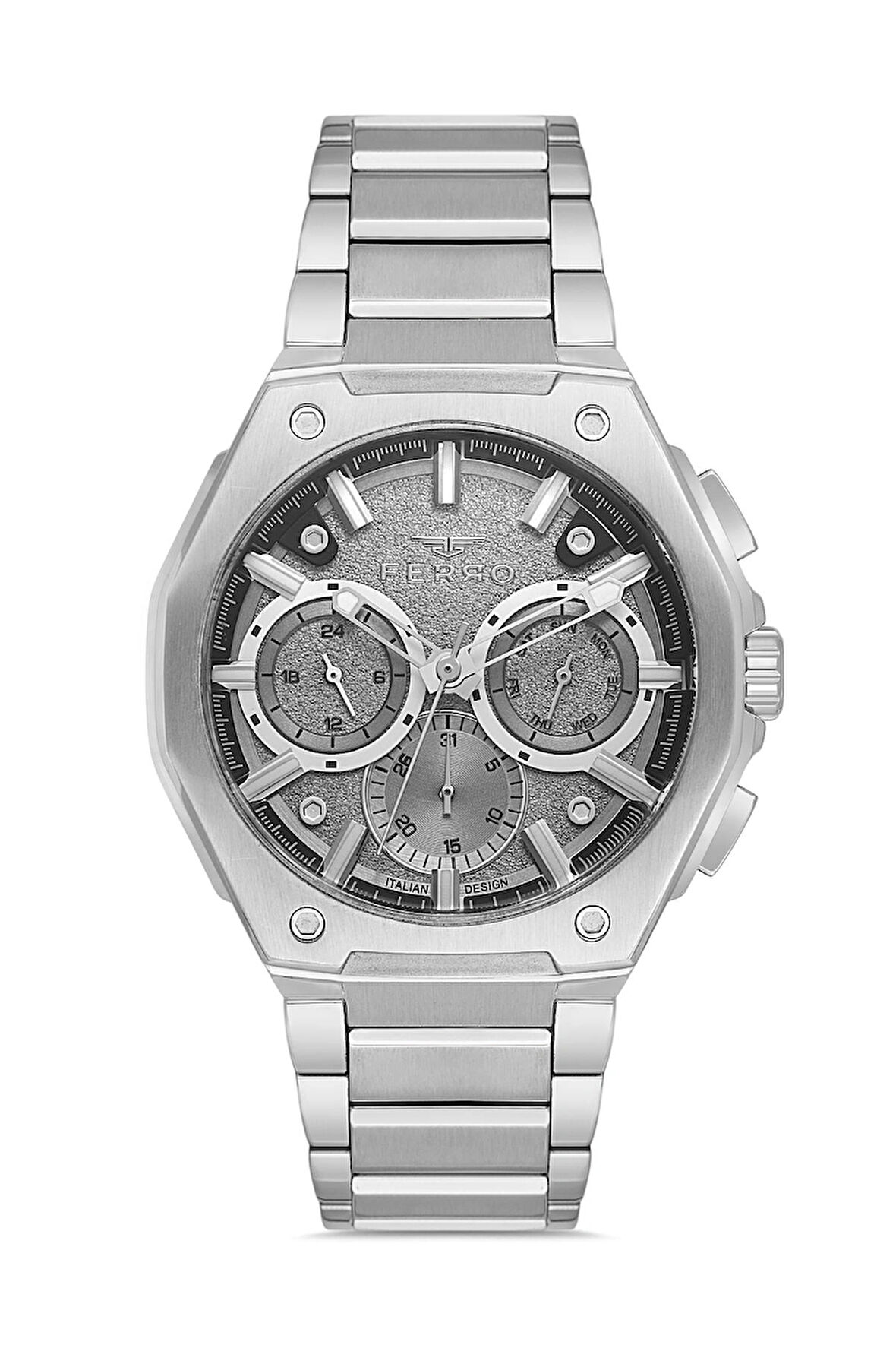 Erkek Çelik Kasa Kol Saati Çelik Kordon Su Geçirmez Paslanmaz Çelik 2 Yıl Garantili