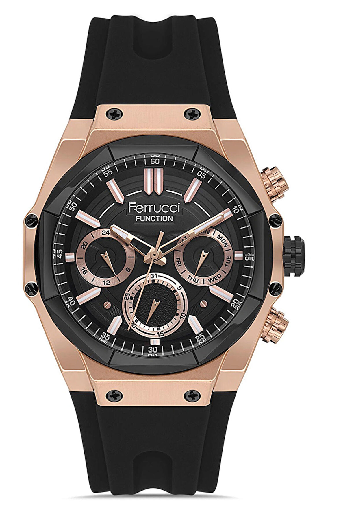 Erkek Silikon Kordon Spor Kol Saati Çelik Kasa Su Geçirmez Garantili Kutulu