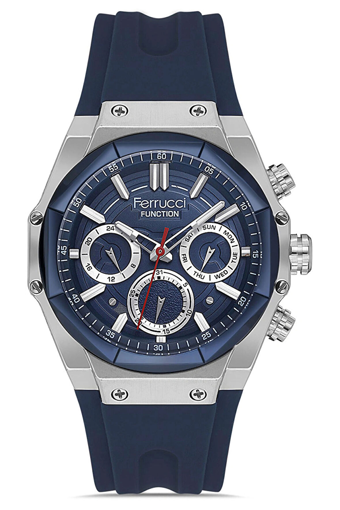 Erkek Silikon Kordon Spor Kol Saati Çelik Kasa Su Geçirmez Garantili Kutulu