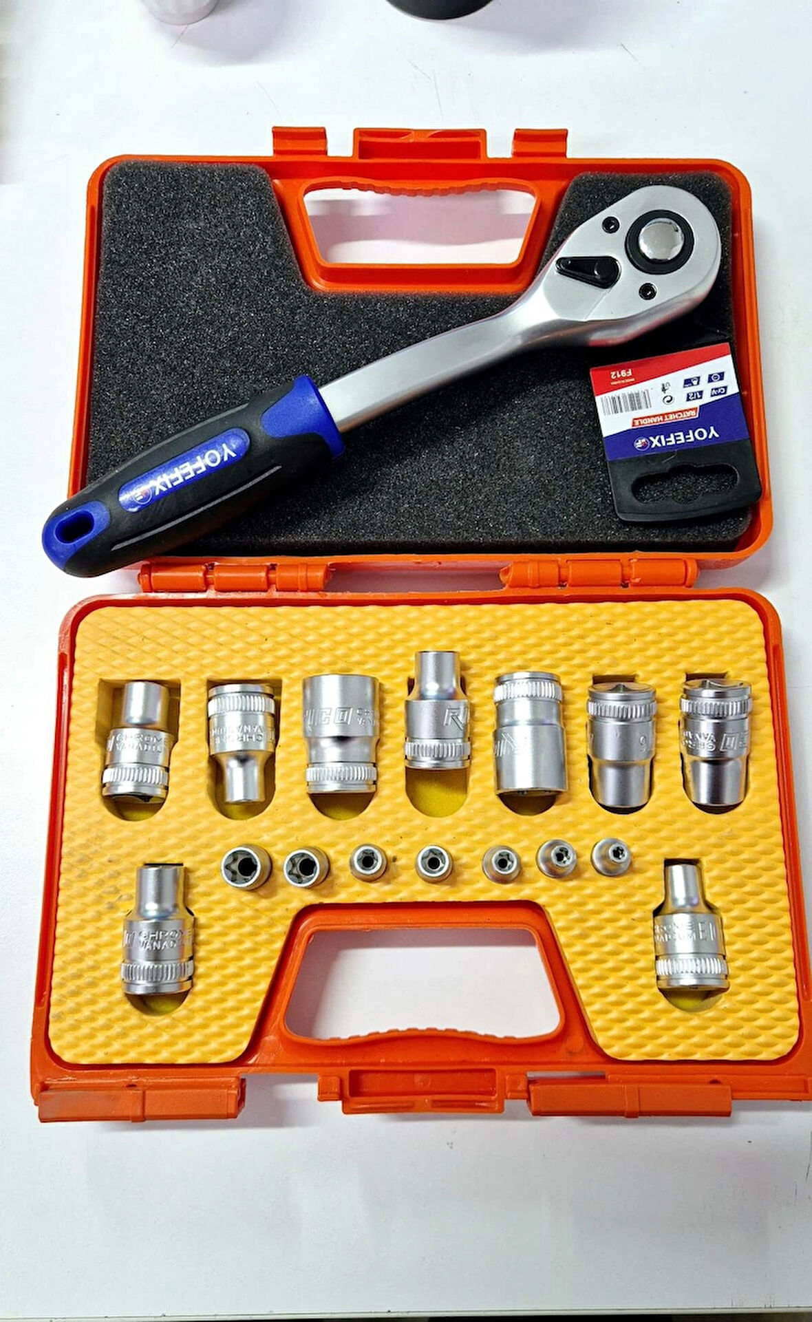 Yofe 1/2 Cırcır kolu 1/2 E Diş Torx Lokma Takımı 