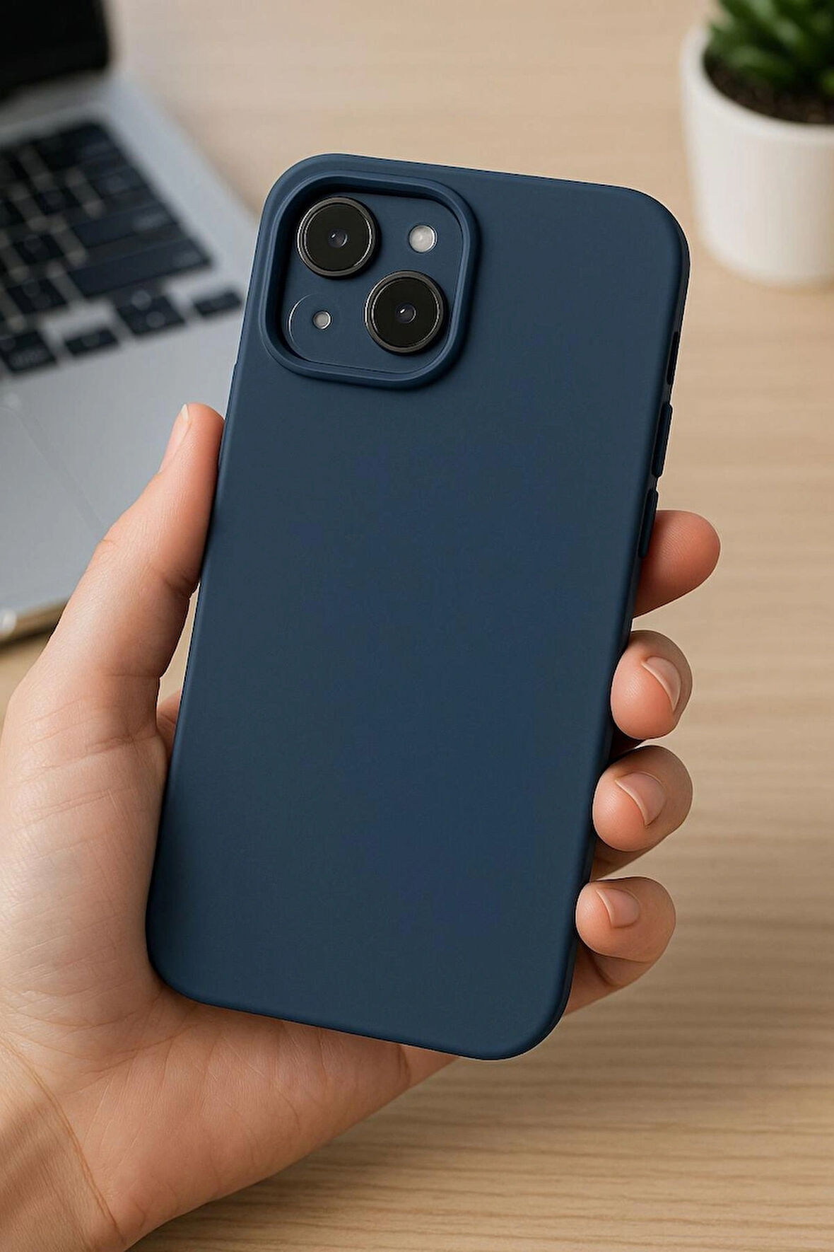 iPhone 14 Pro max Lansman Kılıf “Cam Hediyeli” İz Bırakmaz Gizli Magsafe’li Kadife İç Ultra Koruma