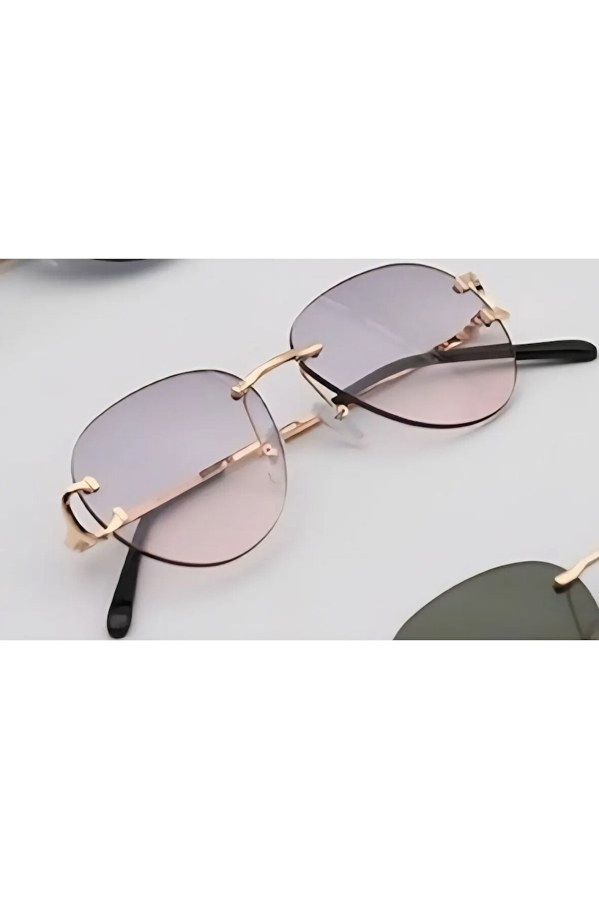 Unısex UV-400 Korumalı Çerçevesiz Güneş Gözlüğü