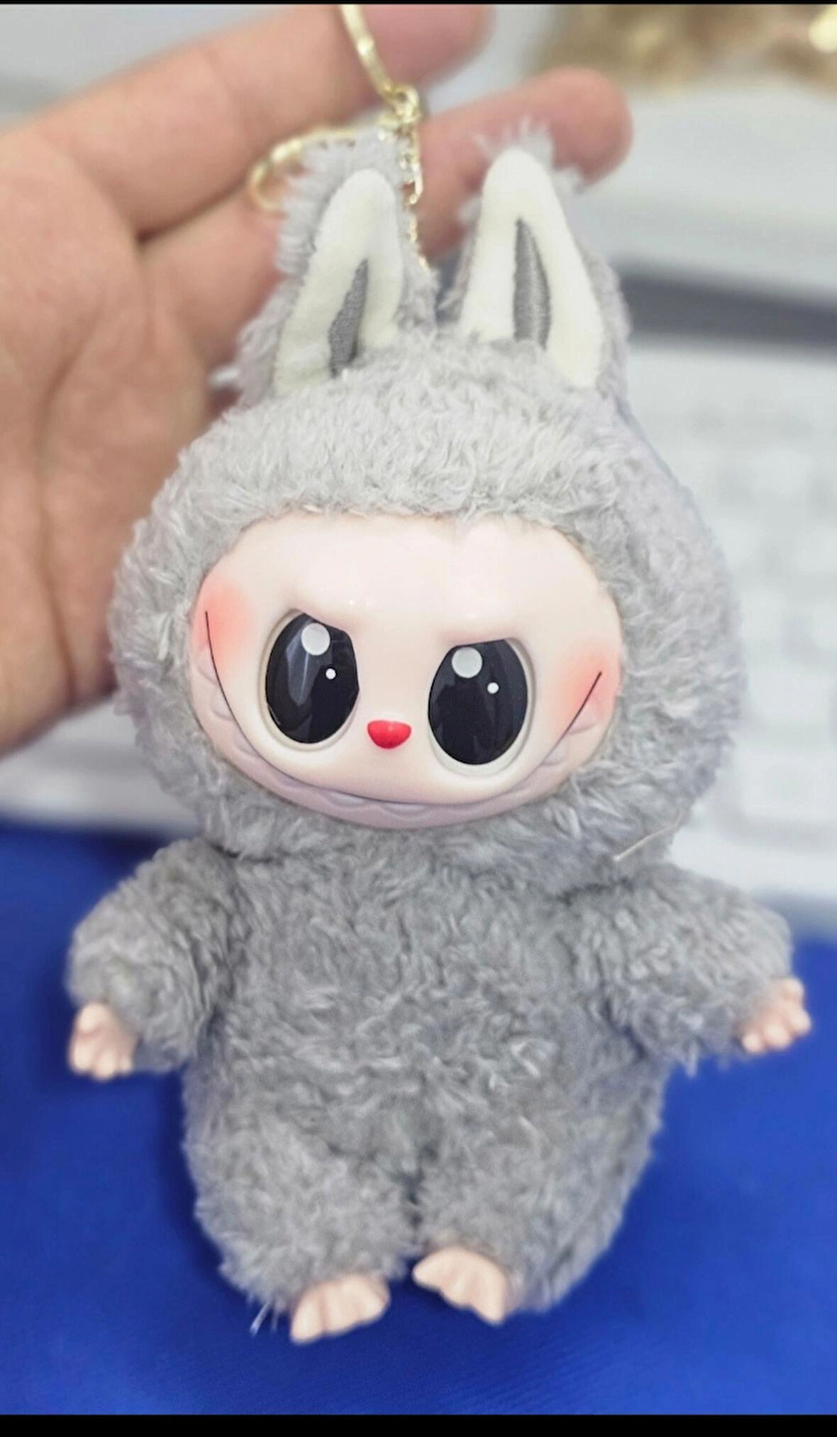 labubu peluş anahtarlık çanta süsü sevimli peluş oyuncak 17 cm