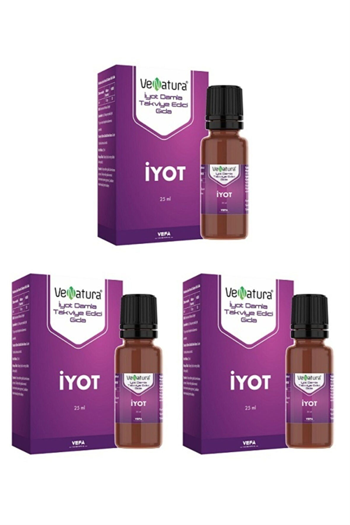 Venatura İyot Damla 25 ml 3 Adet