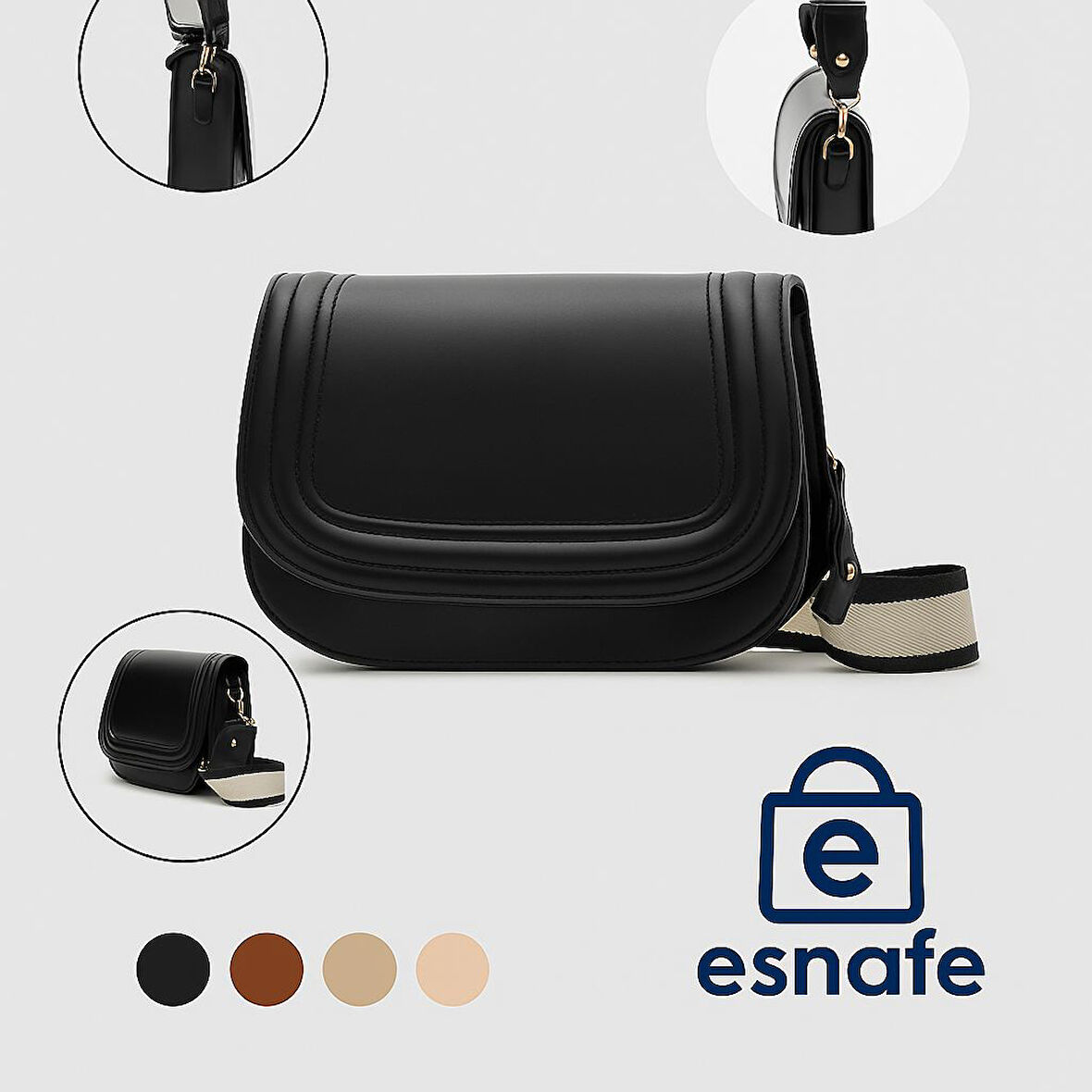 Kanvas Askılı Omuz Çantası