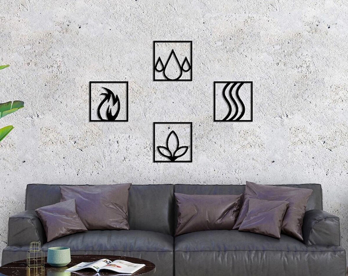 4farkli element duvar dekoru