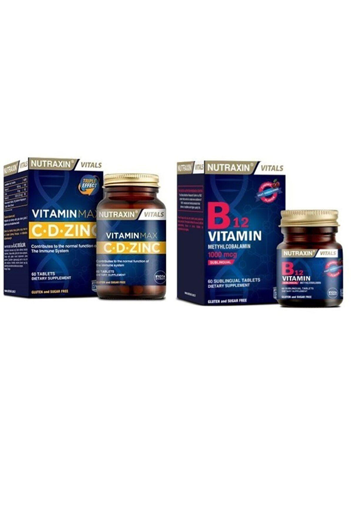 Vitamin Max 60 Tablet (VİTAMİN C, VİTAMİN D VE ÇİNKO) Vitamin B12 60 Tablet