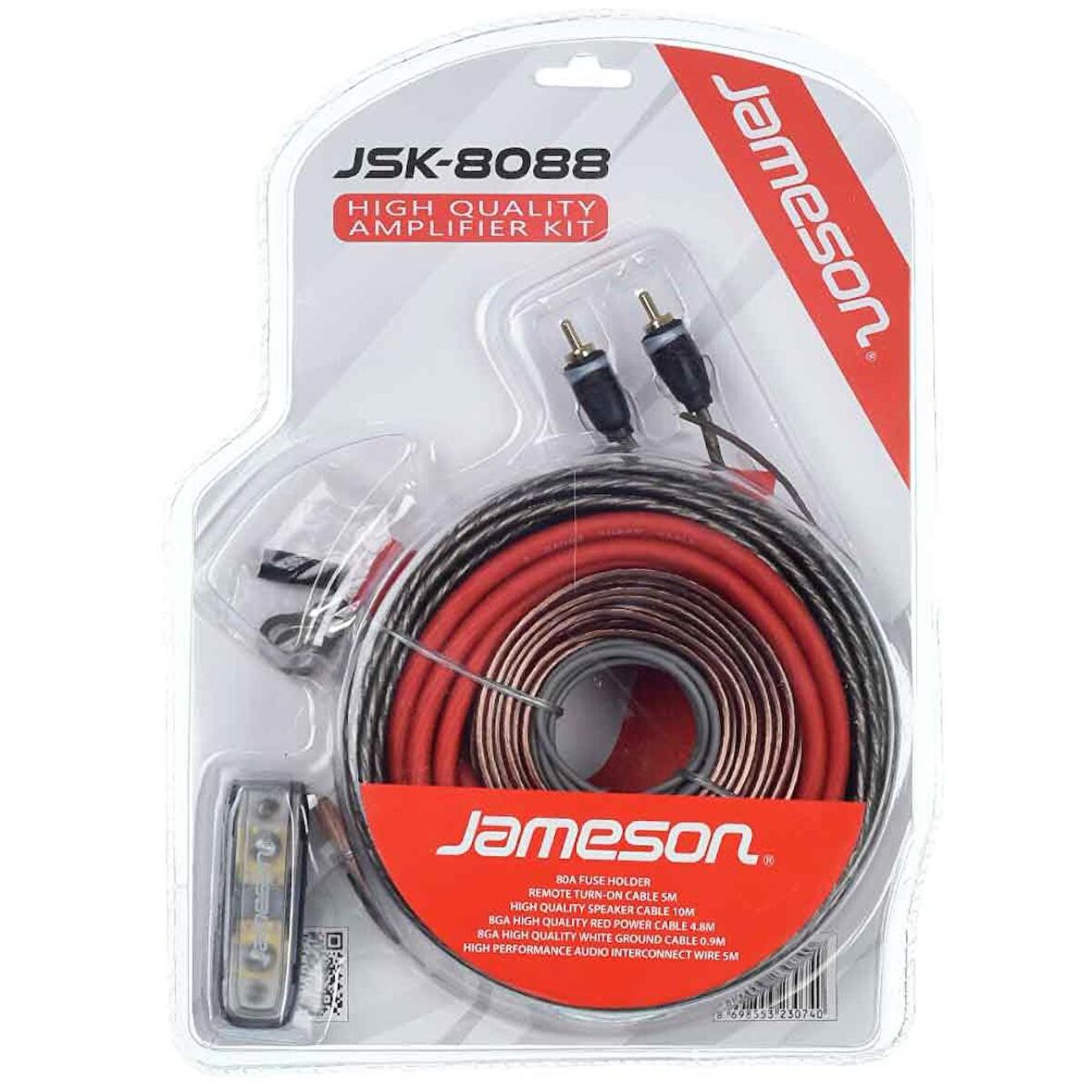 JAMESON 8 AWG Araç Amfi Kablo Seti JSK-8088