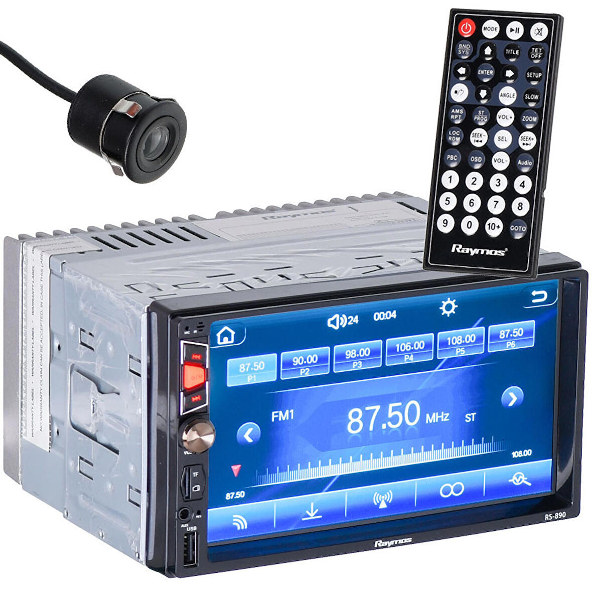 RAYMOS 7'' Usb-Sd-Fm Bluetooth Car Play Double Teyp RS-890