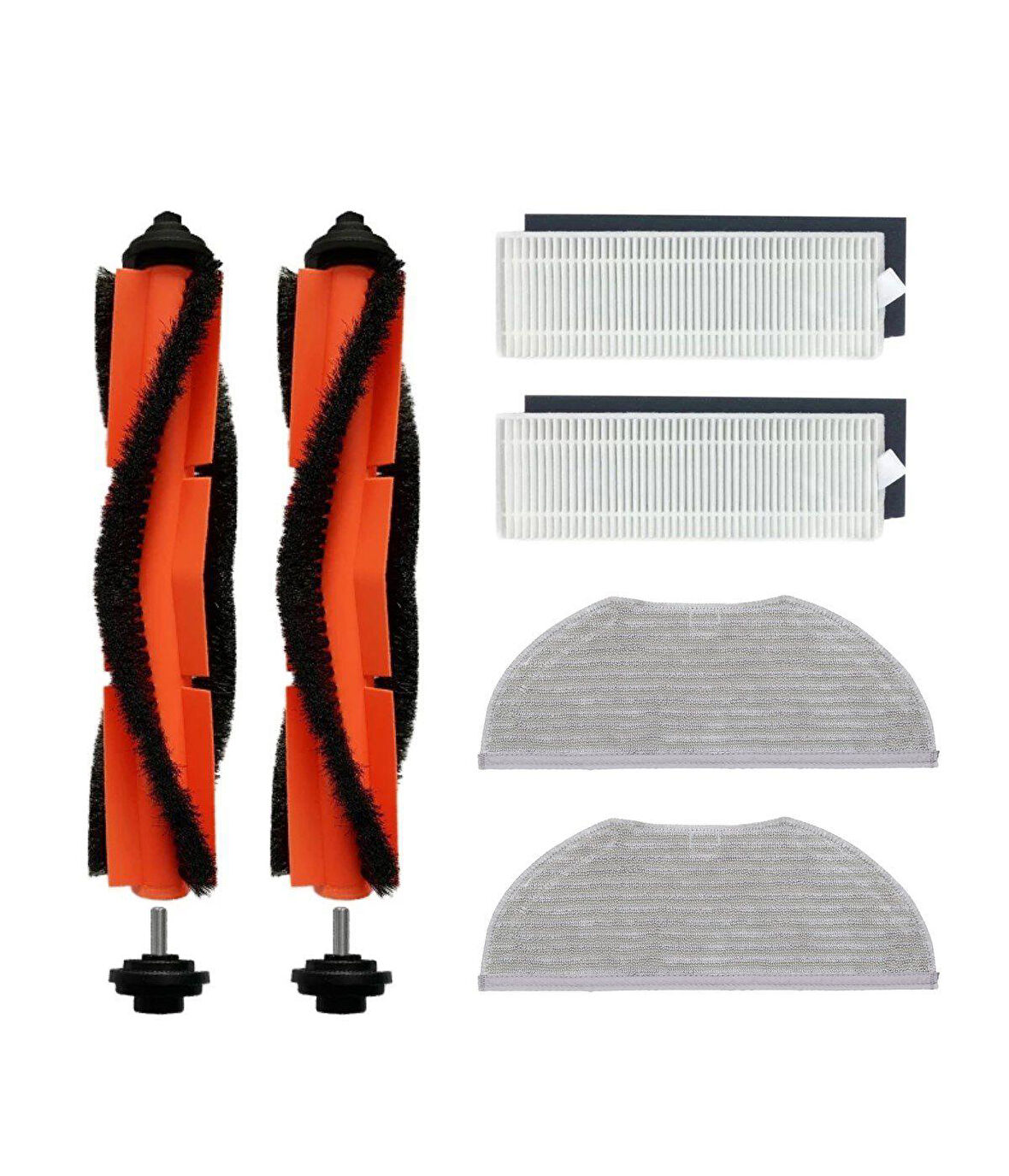 Xiaomi Essential MJSTG1 Uyumlu Yedek Fırça Hepa Filtre Mop Seti-6 Parça
