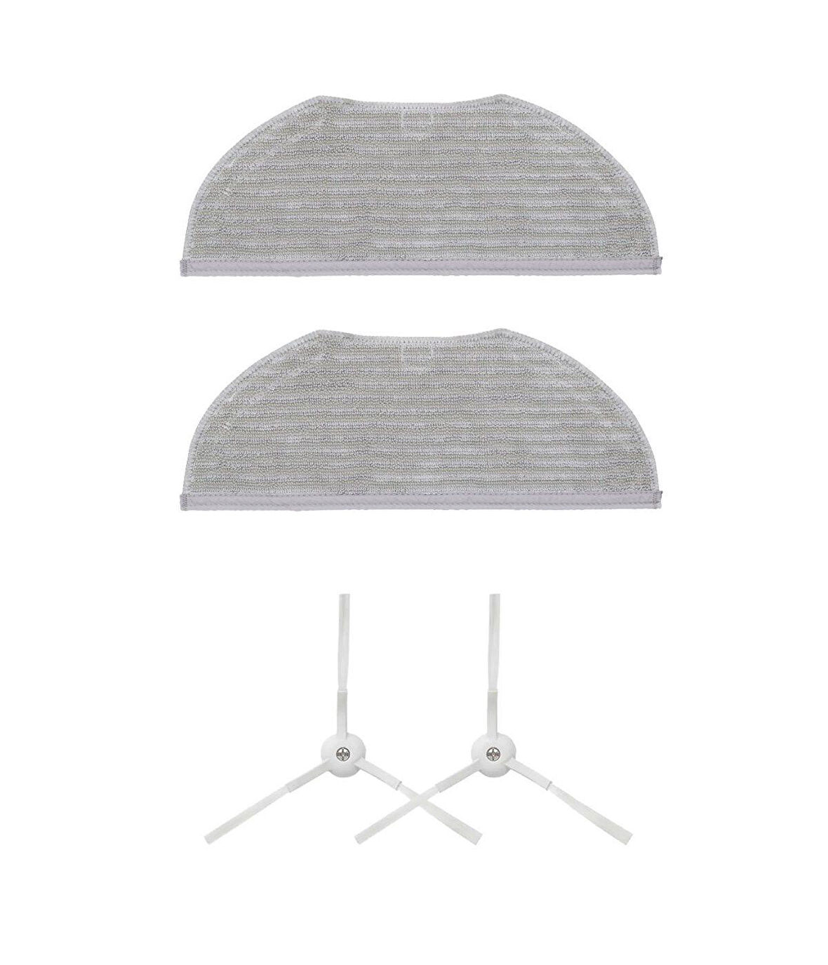 Xiaomi Essential MJSTG1 Uyumlu Yedek Mop ve Yan Fırça-4 Parça