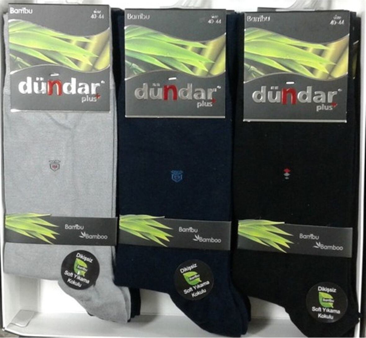 Dündar 12'Li Erkek Bambu Çorap Standart Çok Renkli