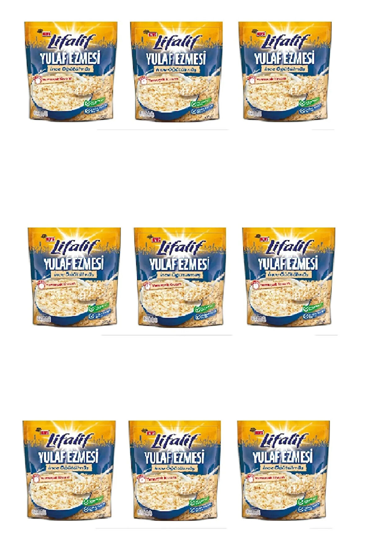Lifalif Ince Öğütülmüş Yulaf Ezmesi 350 G X 9 Adet