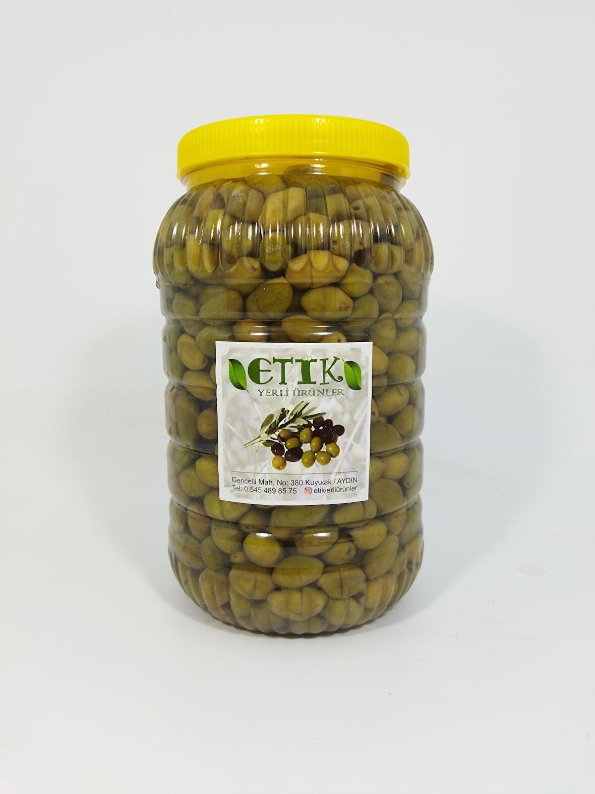 Çekiçke (Eğri Çekirdek) Cinsi Küçük Boy Kırma Tatlanmış Zeytin 3 Kg 2023 2024 Yeni Sezon Ürünü