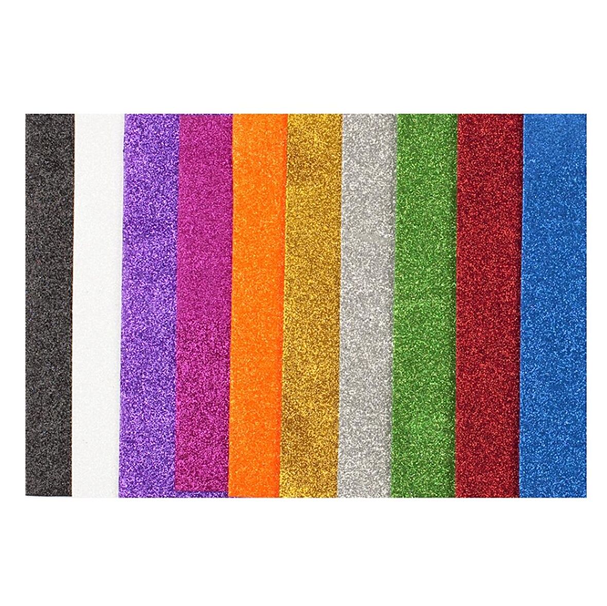 Bigpoint Simli Yapışkanlı Eva 35x50cm Karışık 10 Renk