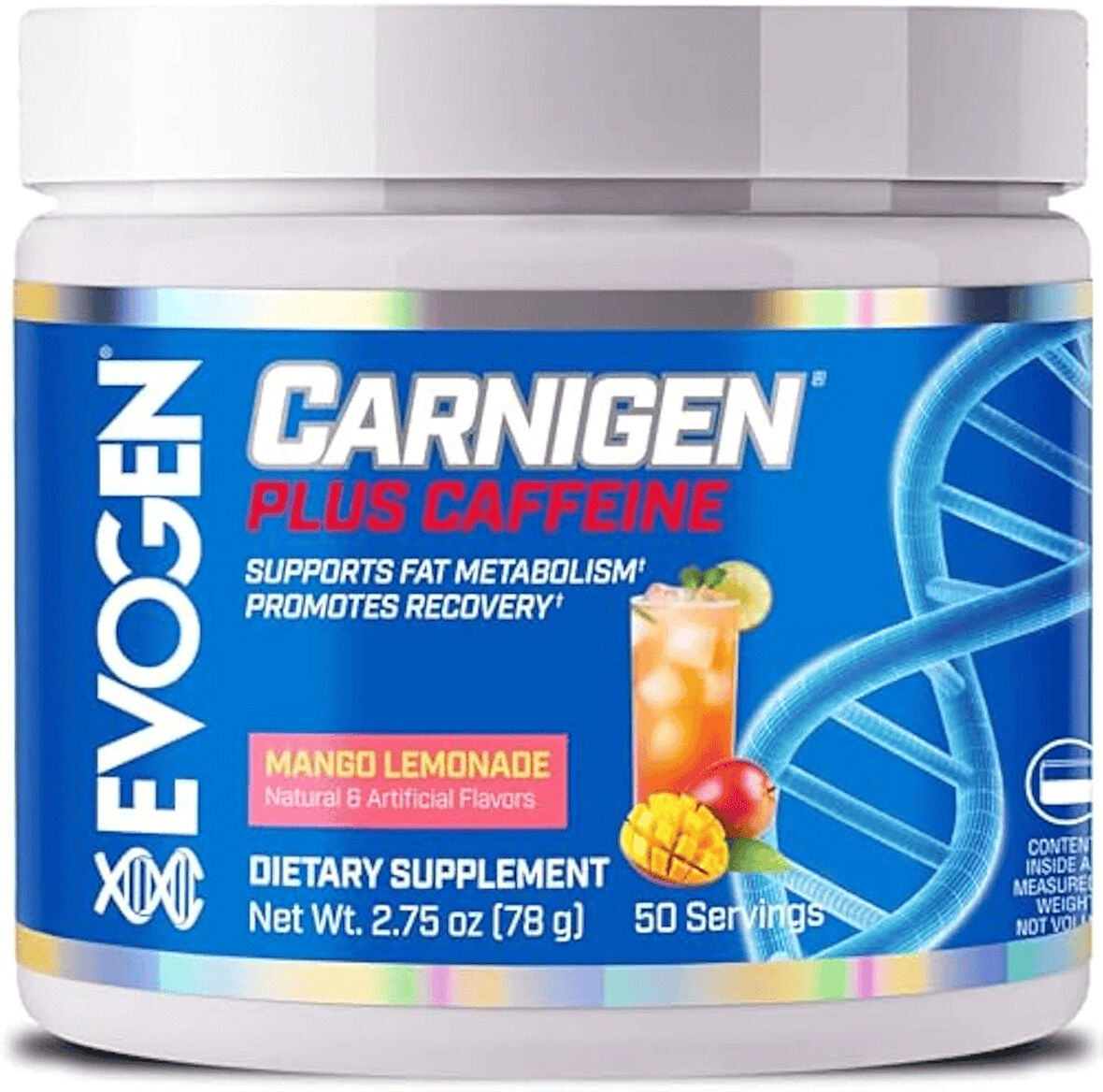 Evogen Carnigen Plus Carnitine Powder Matrix with Caffeine & Acetyl L-Carnitine 50 Servis