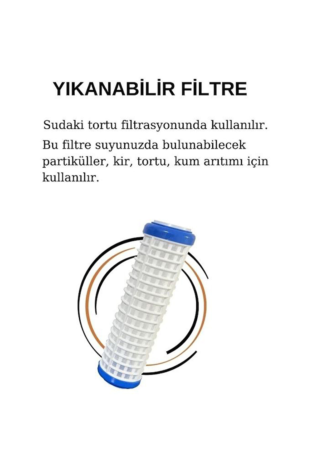 Evora Daire Girişi Yıkanabilir Filtreli Su Arıtma Filtre Kabı 4101100525